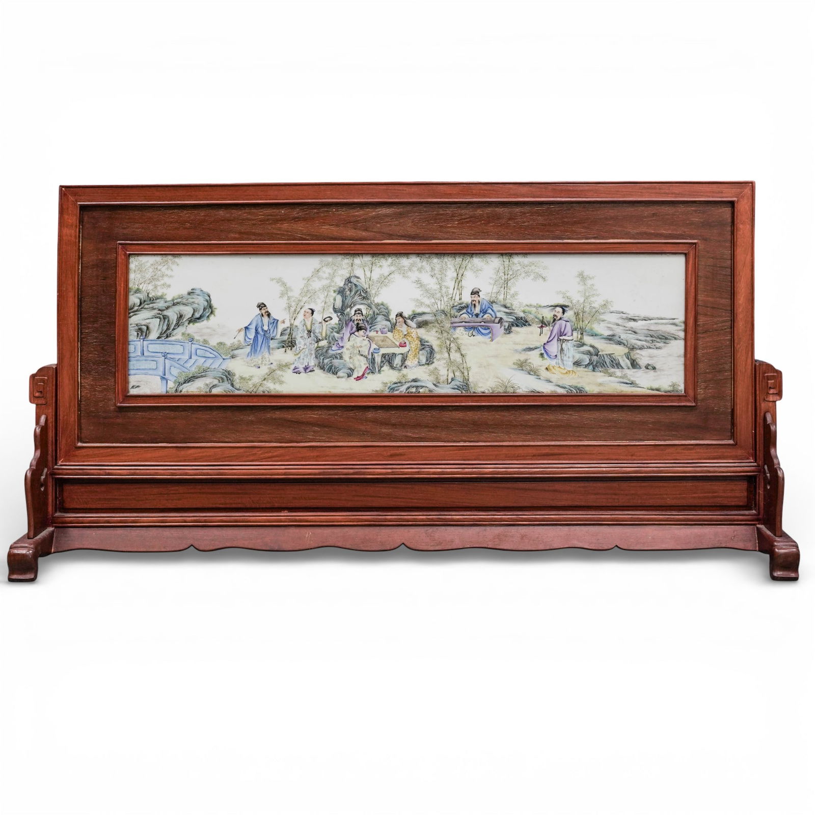 Antique Fine Chinese Landscape Porcelain Plaque, Signed (1 of 16)