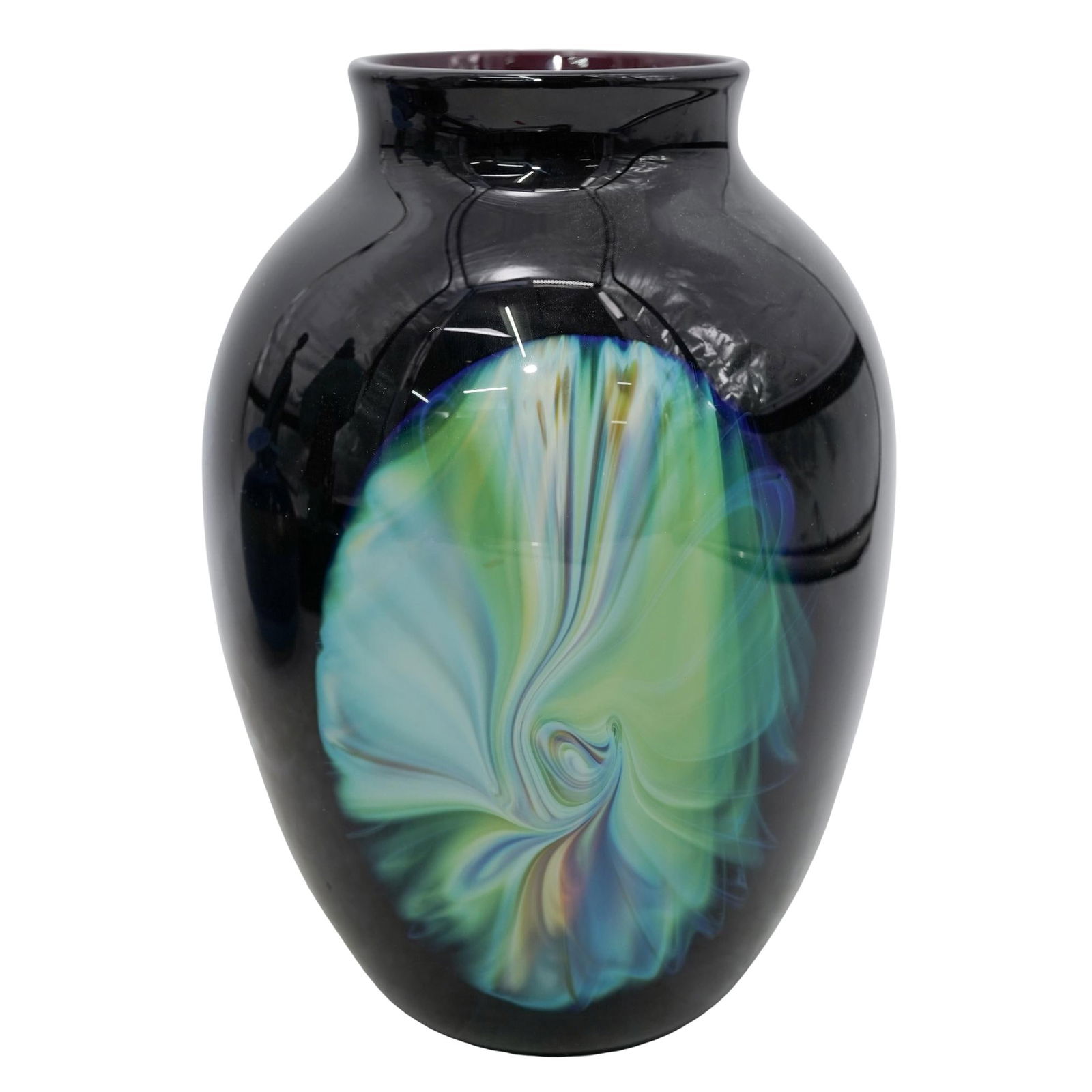 Sally Worcester (American) Studio Art Glass Vase (1 of 5)