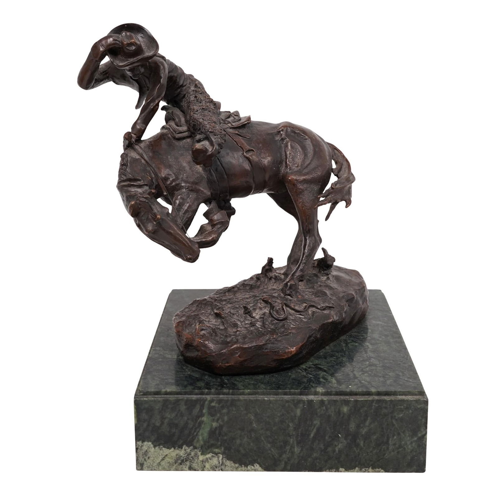 After Frederic Remington "The Rattlesnake" Bronze Sculpture (1 of 6)