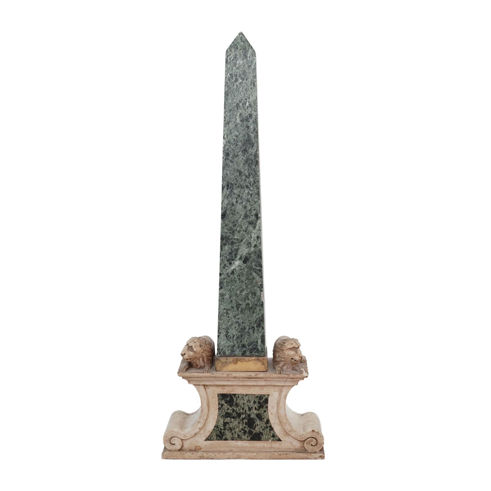 Grand Tour 19th Cent. Green Marble Obelisk (1 of 5)