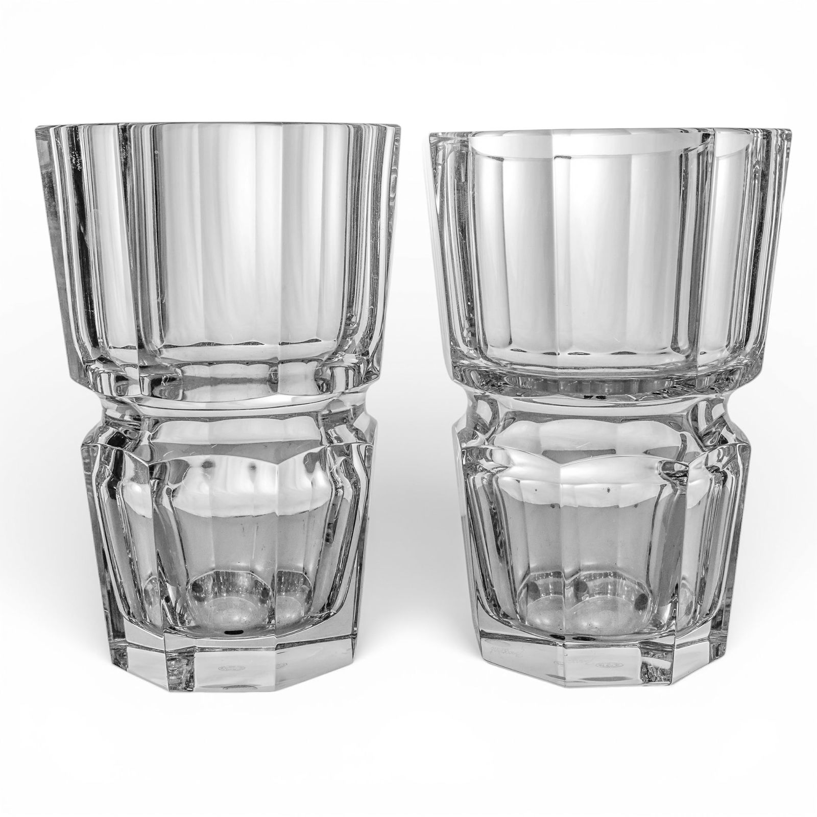 Pair of Baccarat Crystal "Edith" Vases (1 of 5)