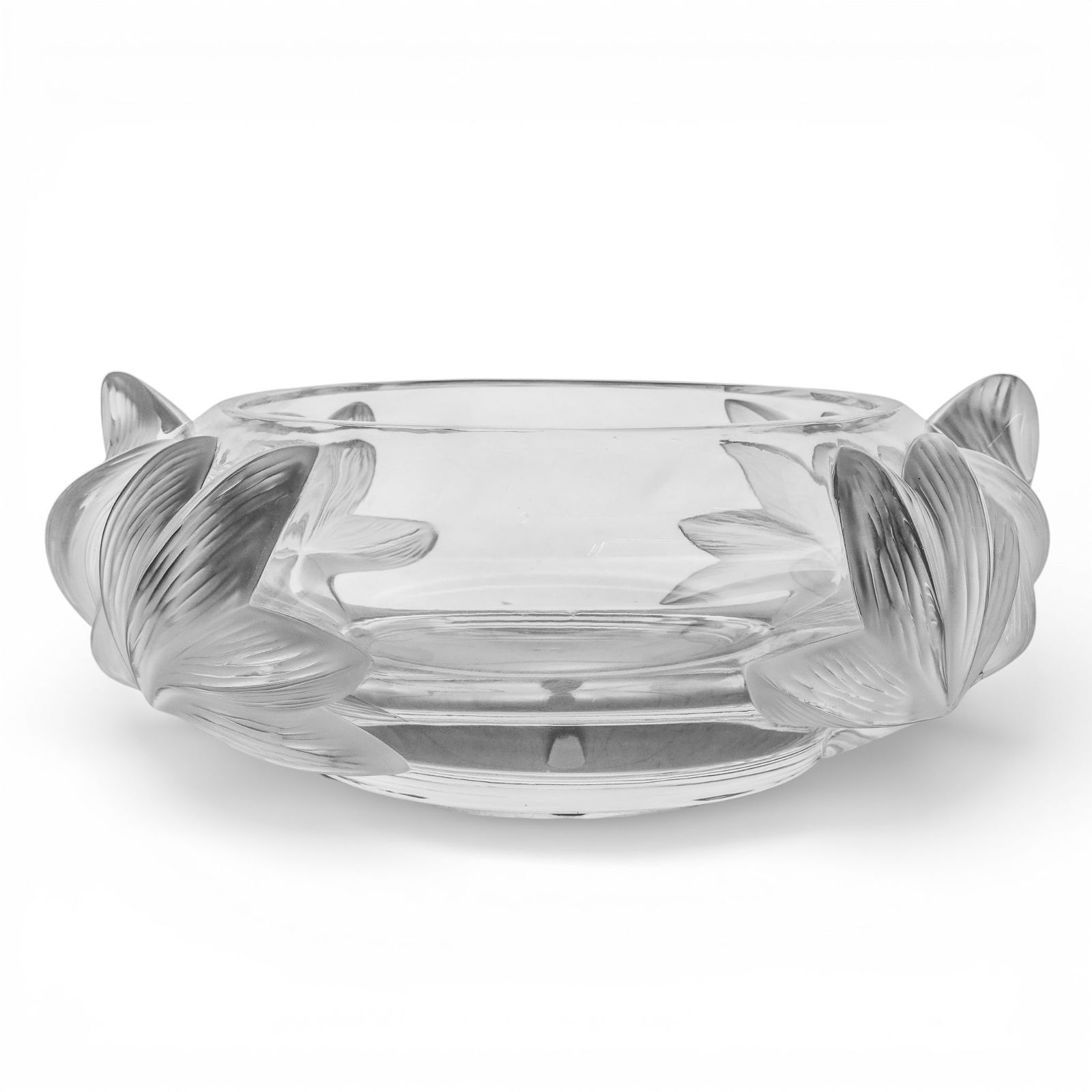 Lalique "Pivoine Peonies" Crystal Center Bowl (1 of 5)