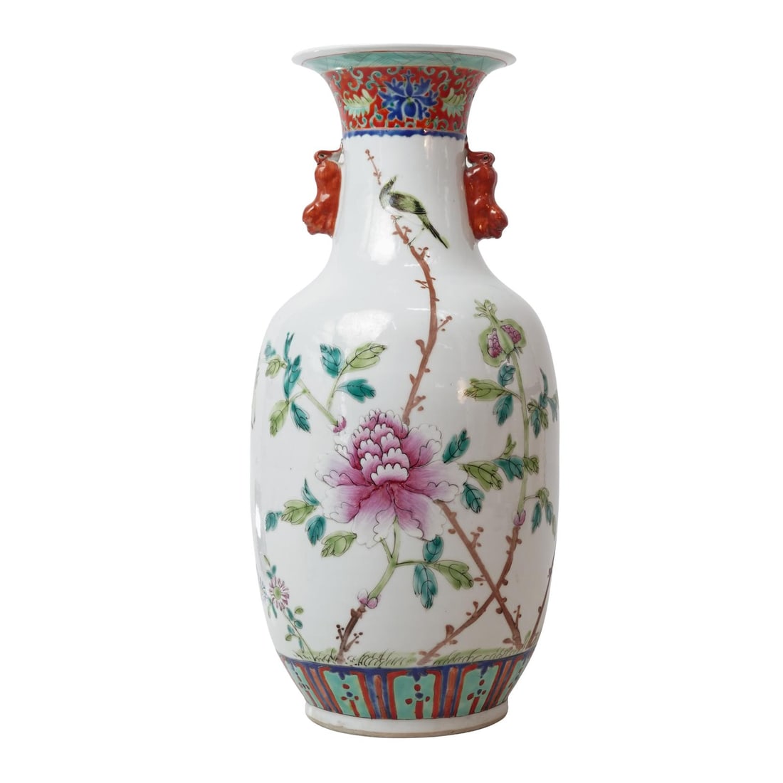 Chinese Export Famille Rose Porcelain Vase (1 of 8)