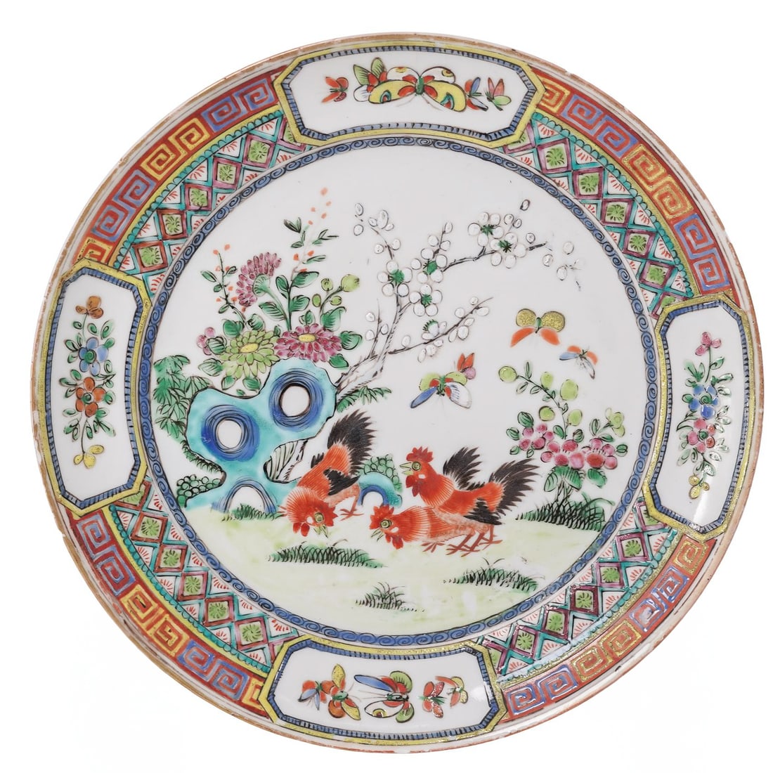 Qing Dynasty Hand Painted Porcelain Plate (1 of 3)
