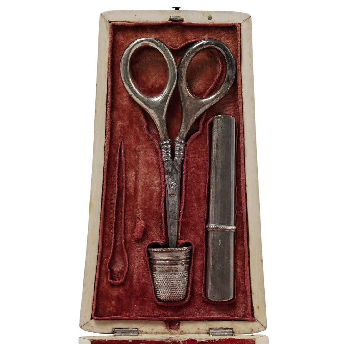 Antique Victorian Tortoise Hued Etui Case (1 of 4)