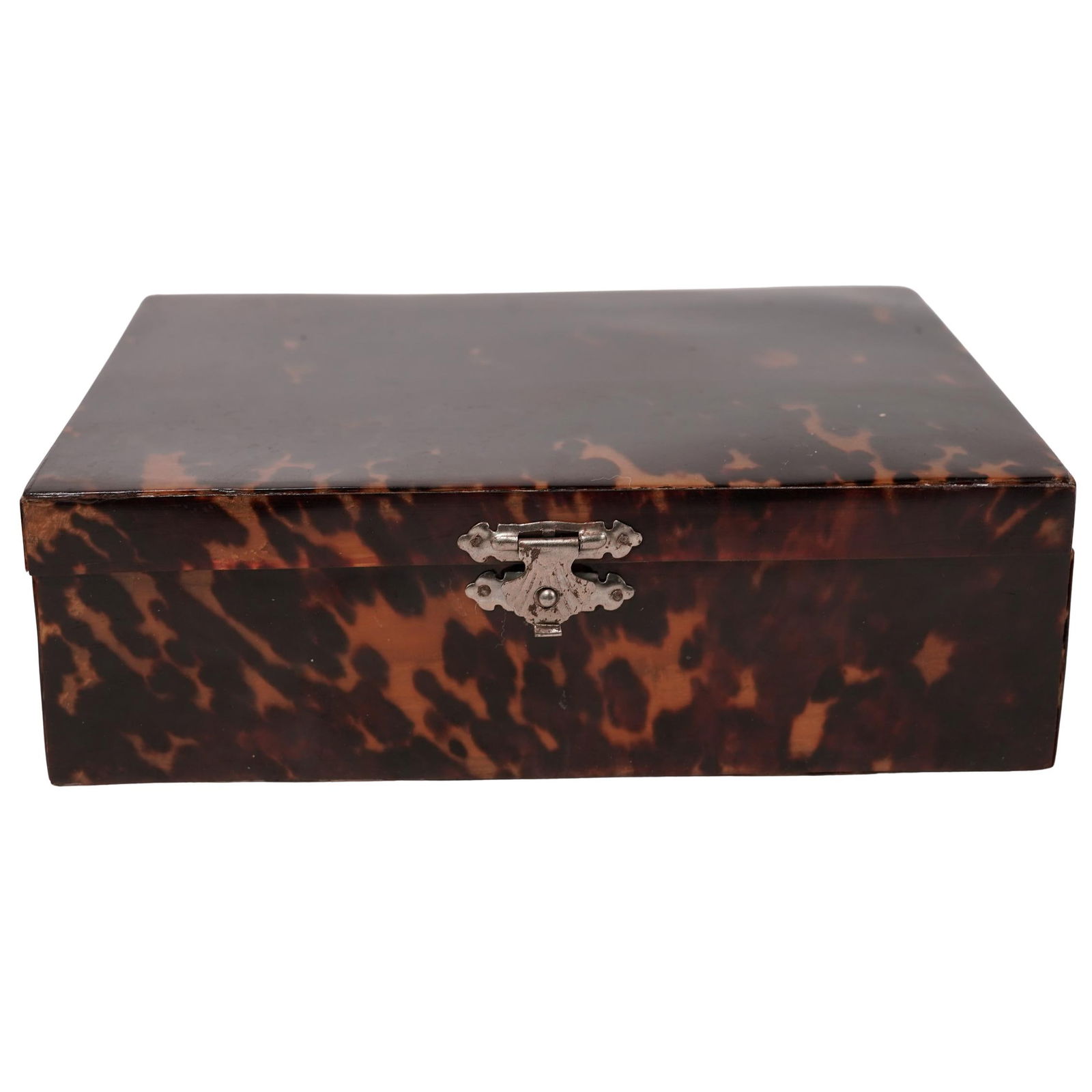 Antique Tortoise Hued Large Box - 2