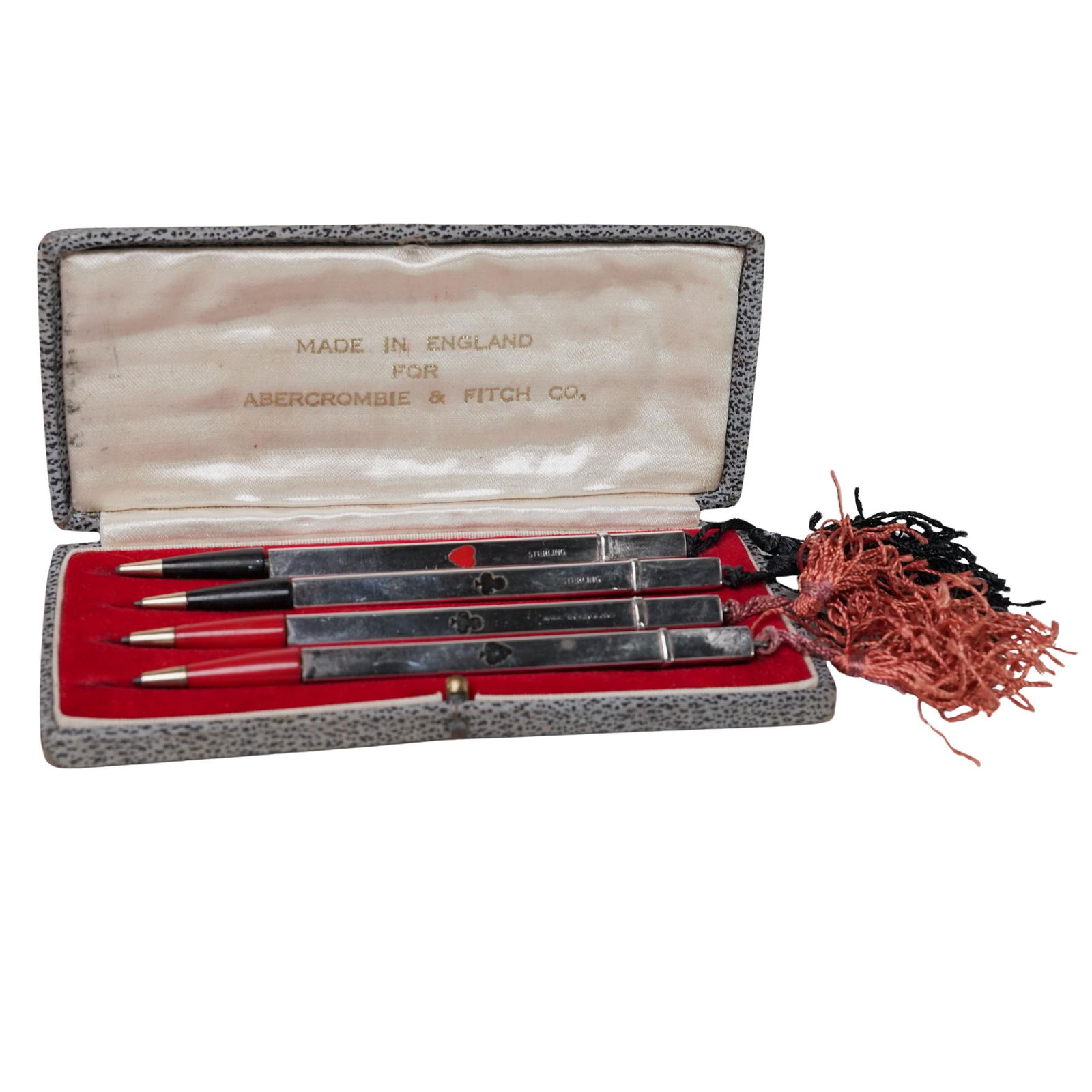 (4pc) Abercrombie & Fitch Co. Sterling Silver Bridge Pen Set (1 of 4)