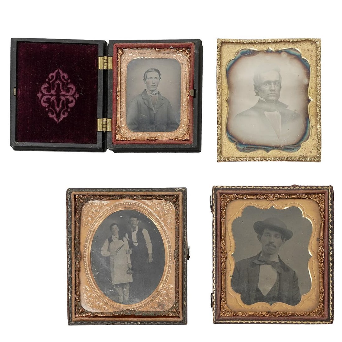 (4pc) Antique Daguerreotypes & Ambrotypes (1 of 7)