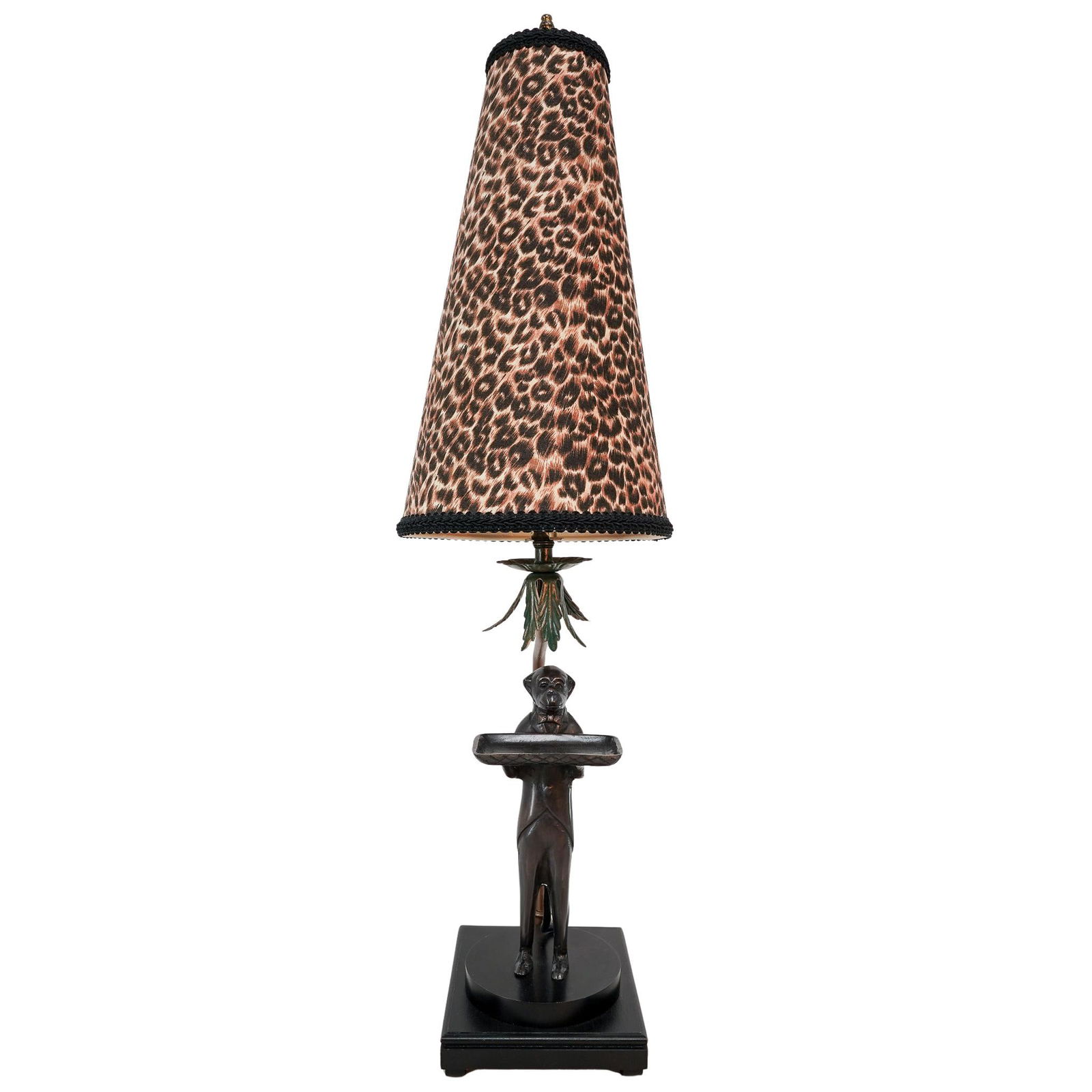 Maitland Smith Style Patinated Bronze Monkey Lamp (1 of 6)