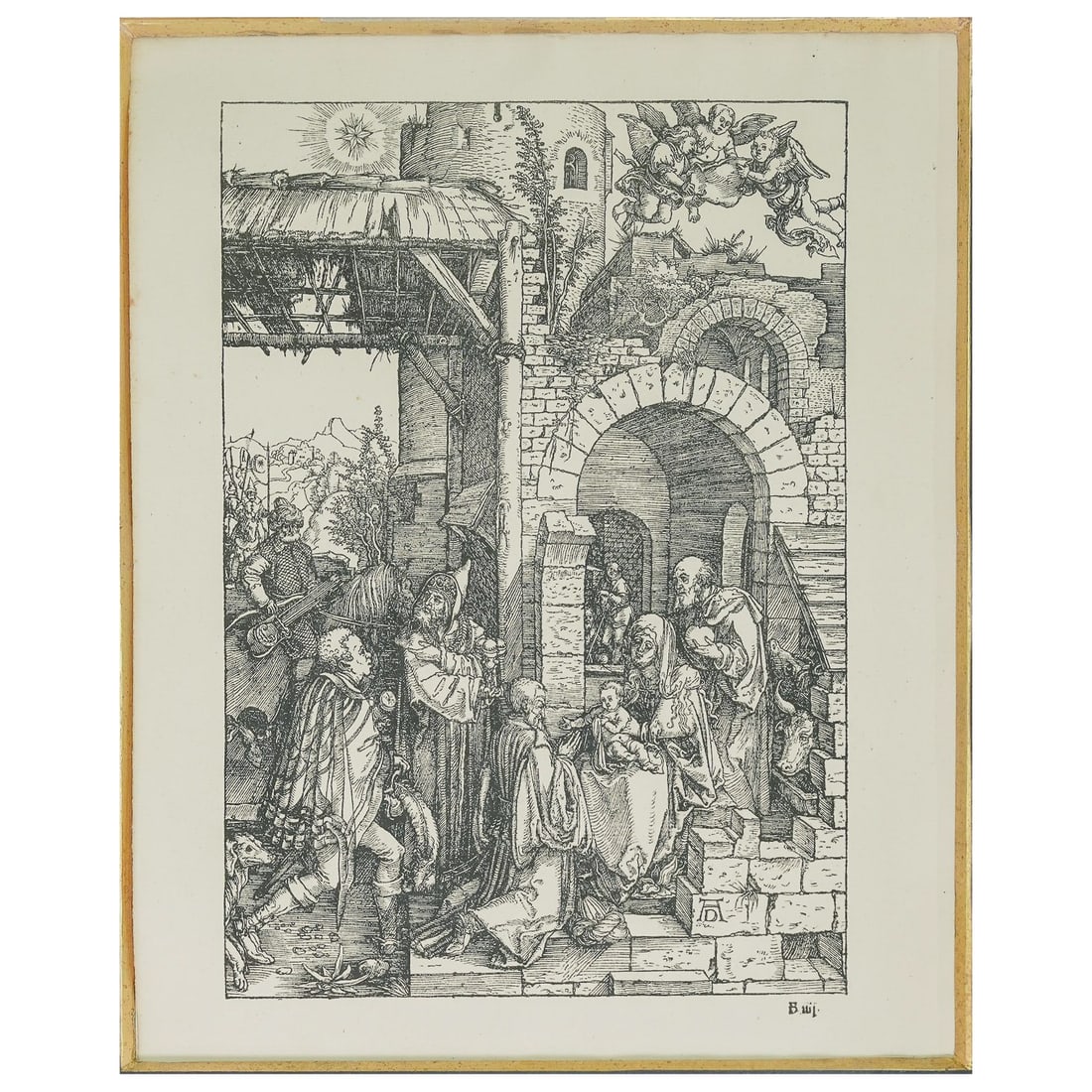 Albrecht Durer (German 1471-1528) “The Adoration of the Magi?? Woodcut Print (1 of 6)