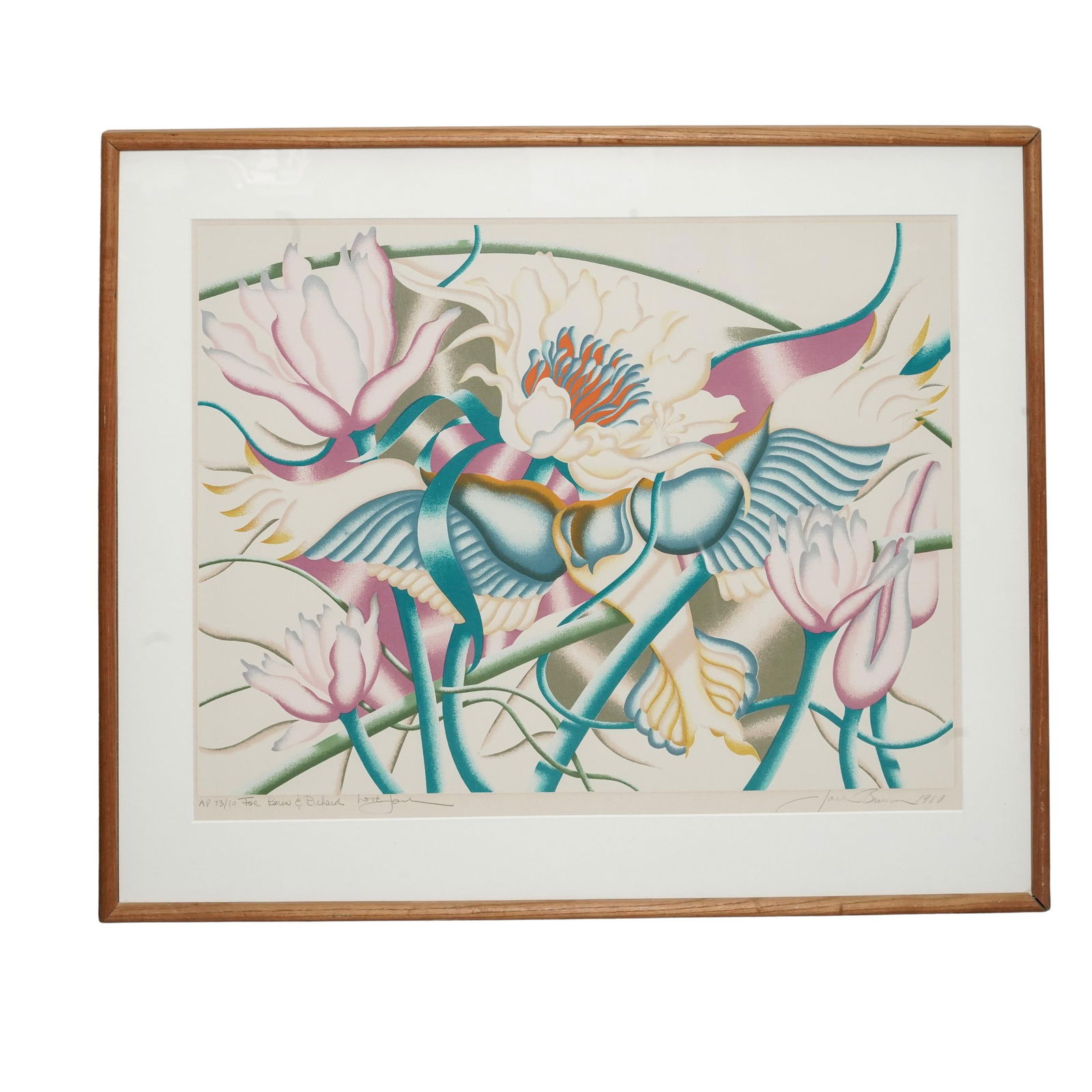 Jack Brusca (American 1939-1993) "Triumph" Serigraph (1 of 7)