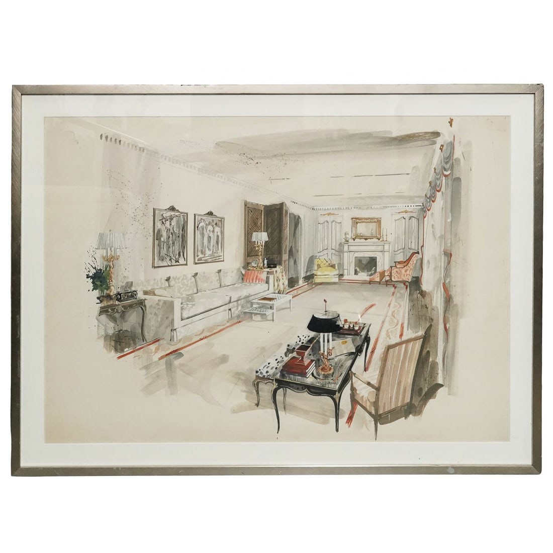 Attributed Jeremiah Goodman (American 1922-2017) Watercolor (1 of 3)