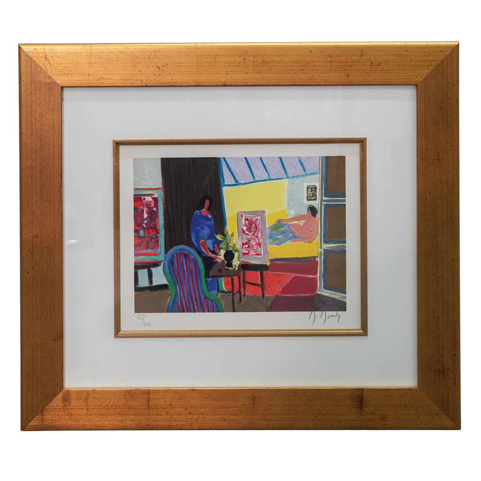 Marcel Mouly (French 1918-2008) "La Modele" Lithograph (1 of 7)