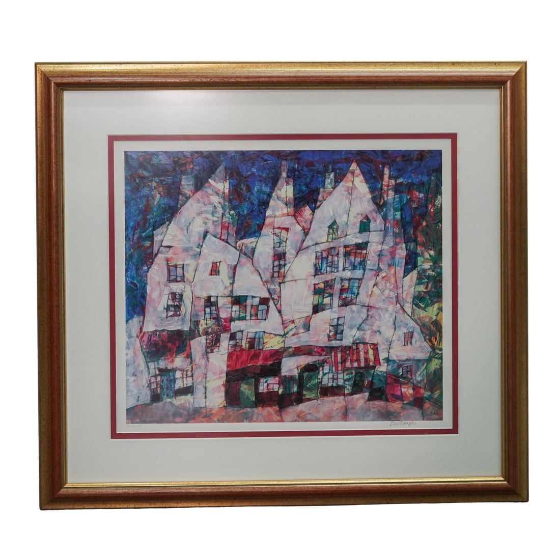 Harry Guttman (Romanian/ Israeli 1933-2015) "Hometown" Seriolithograph (1 of 5)