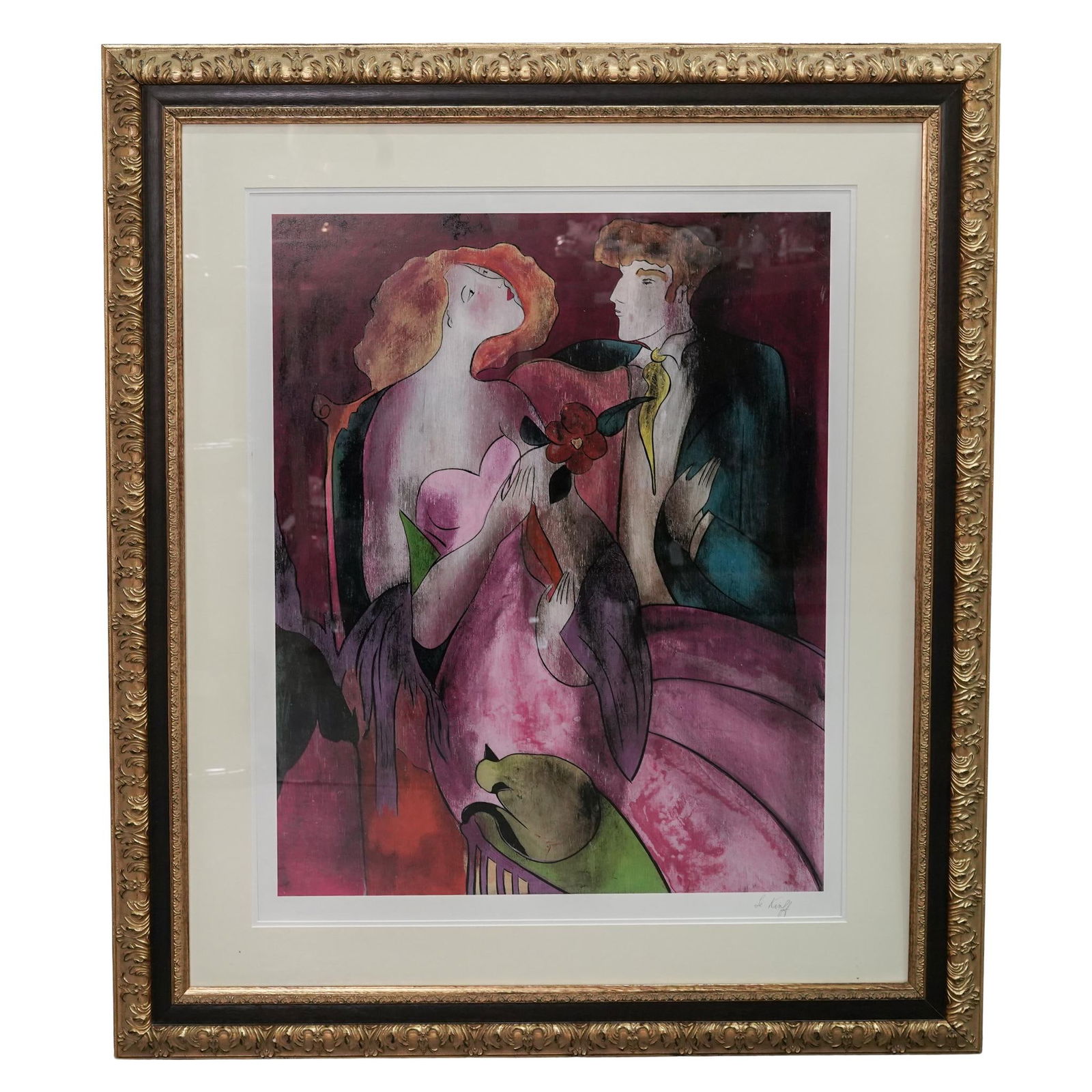 Linda Le Kinff (French b.1949) "Robe du Soir" Seriolithograph (1 of 5)