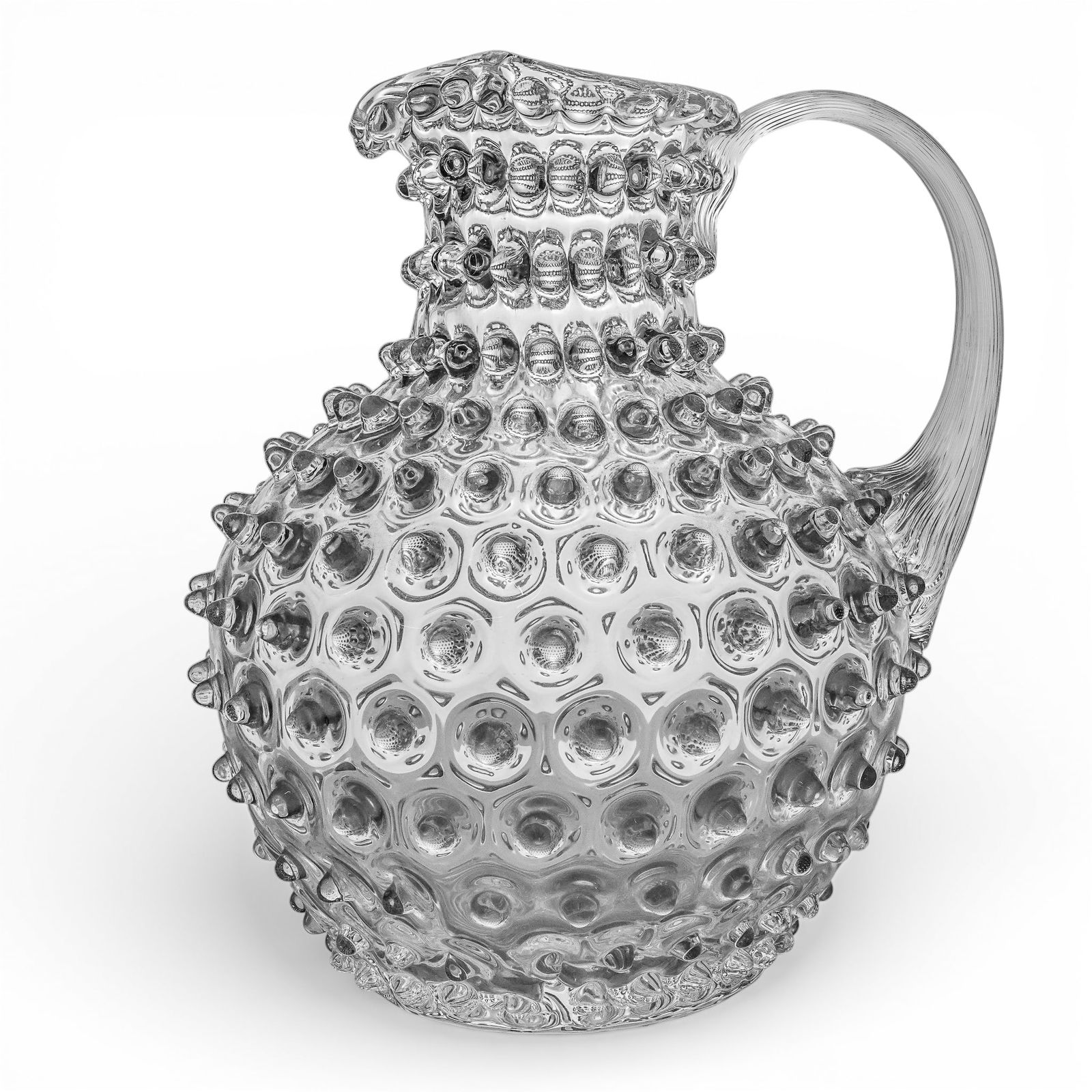 Vintage Clear Hobnail Glass Pitcher (1 of 6)