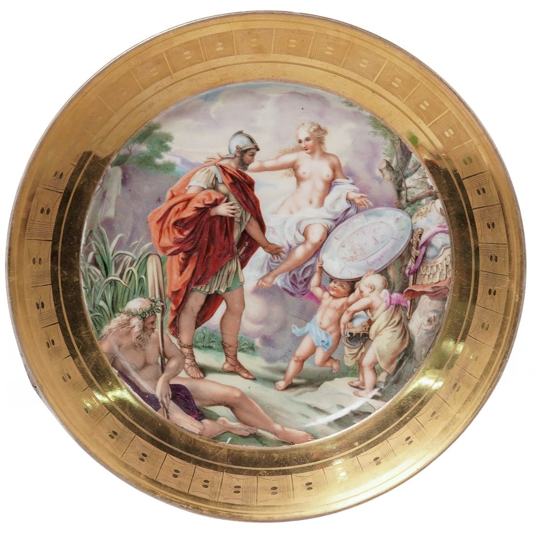 Antique Russian Imperial Porcelain Plate Alexander II (1 of 3)