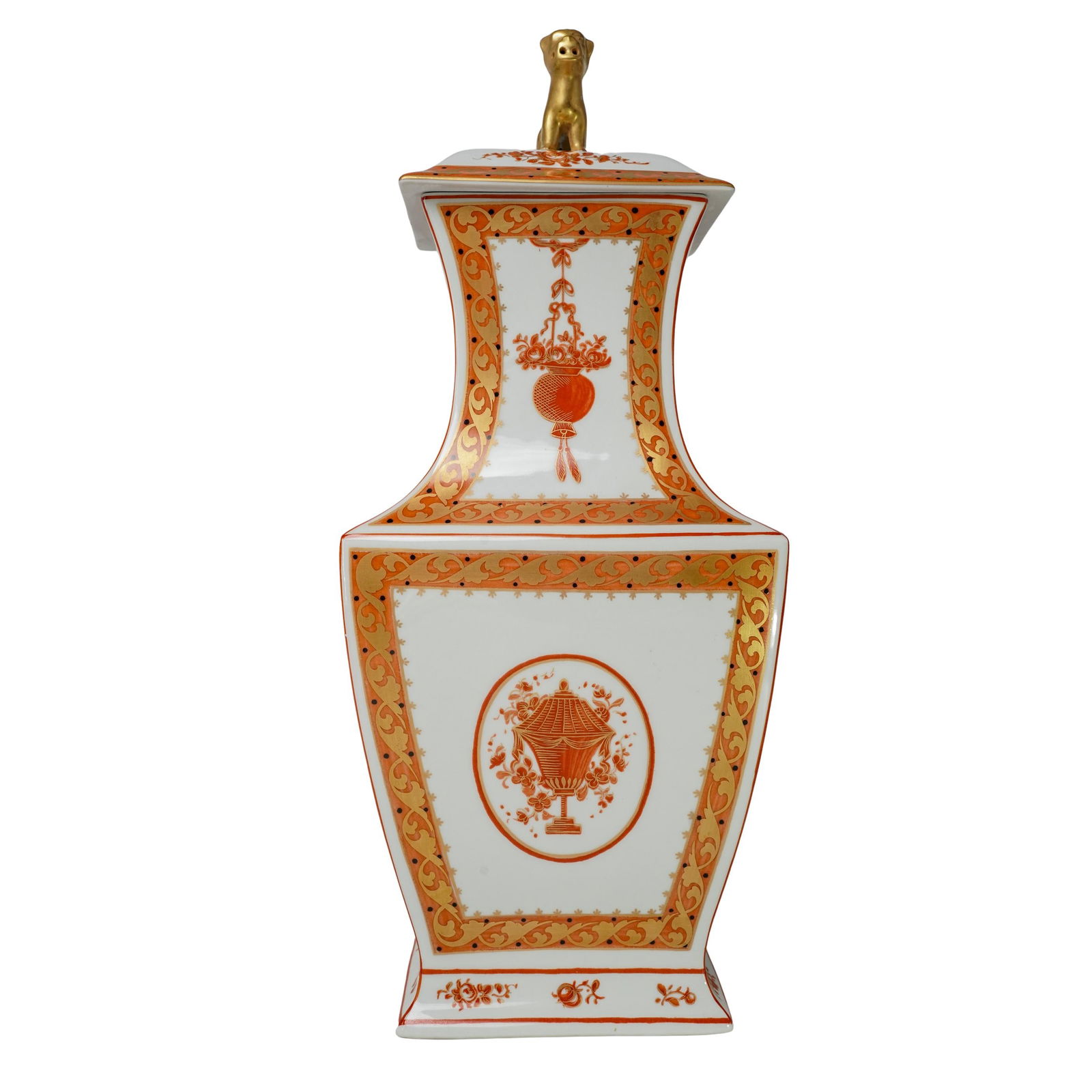 Vista Alegre For Mottahedeh "Old English Lowestoft" Lidded Urn (1 of 4)