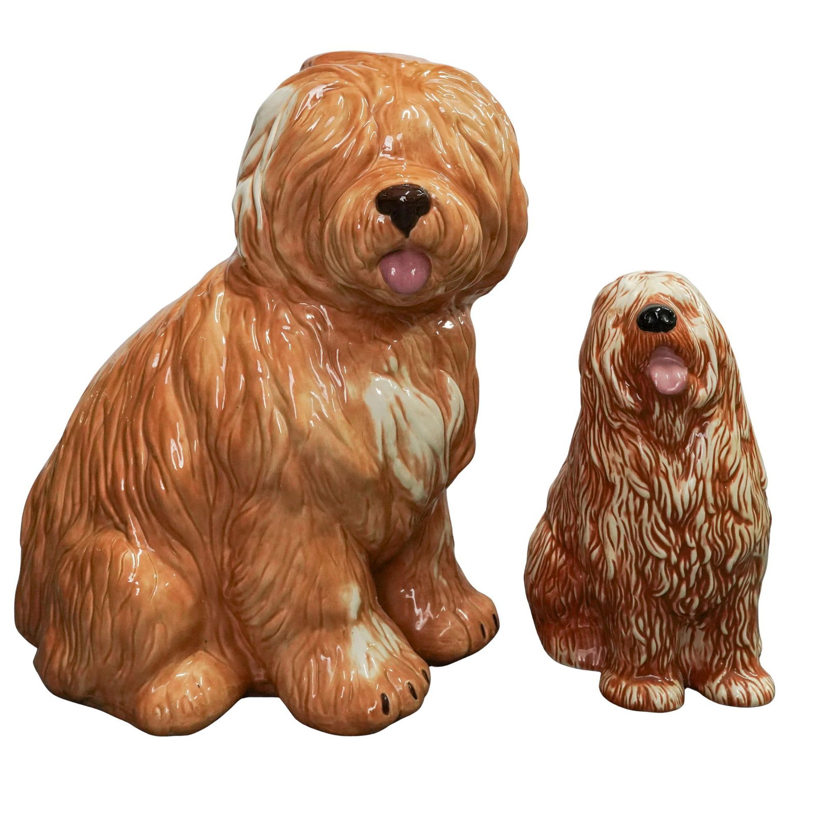 (2 pcs) Signed "Gerry" Ceramic Sheepdogs (1 of 9)