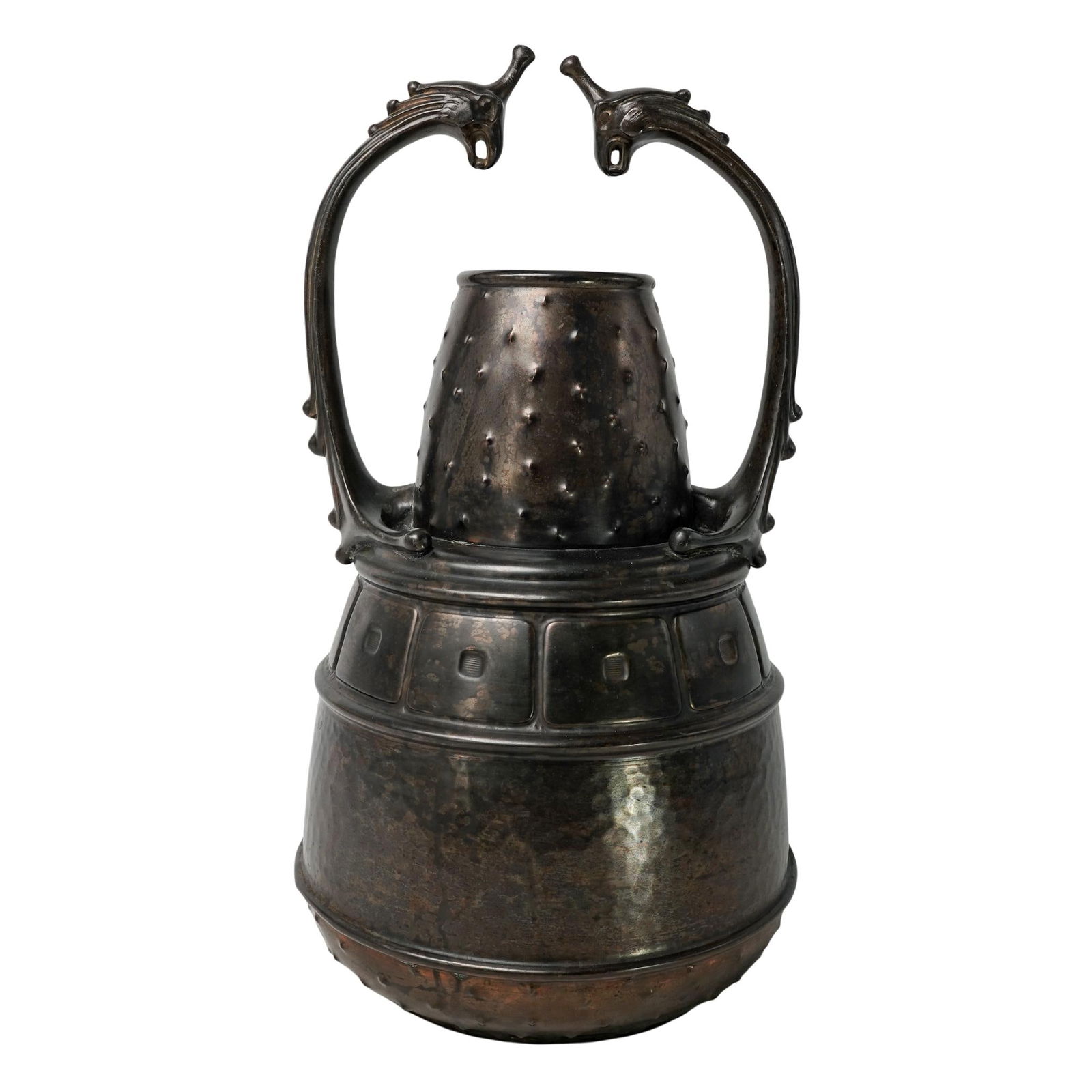 Antique Walter Scherf & Co. German Jugendstil Metal Vase (1 of 8)