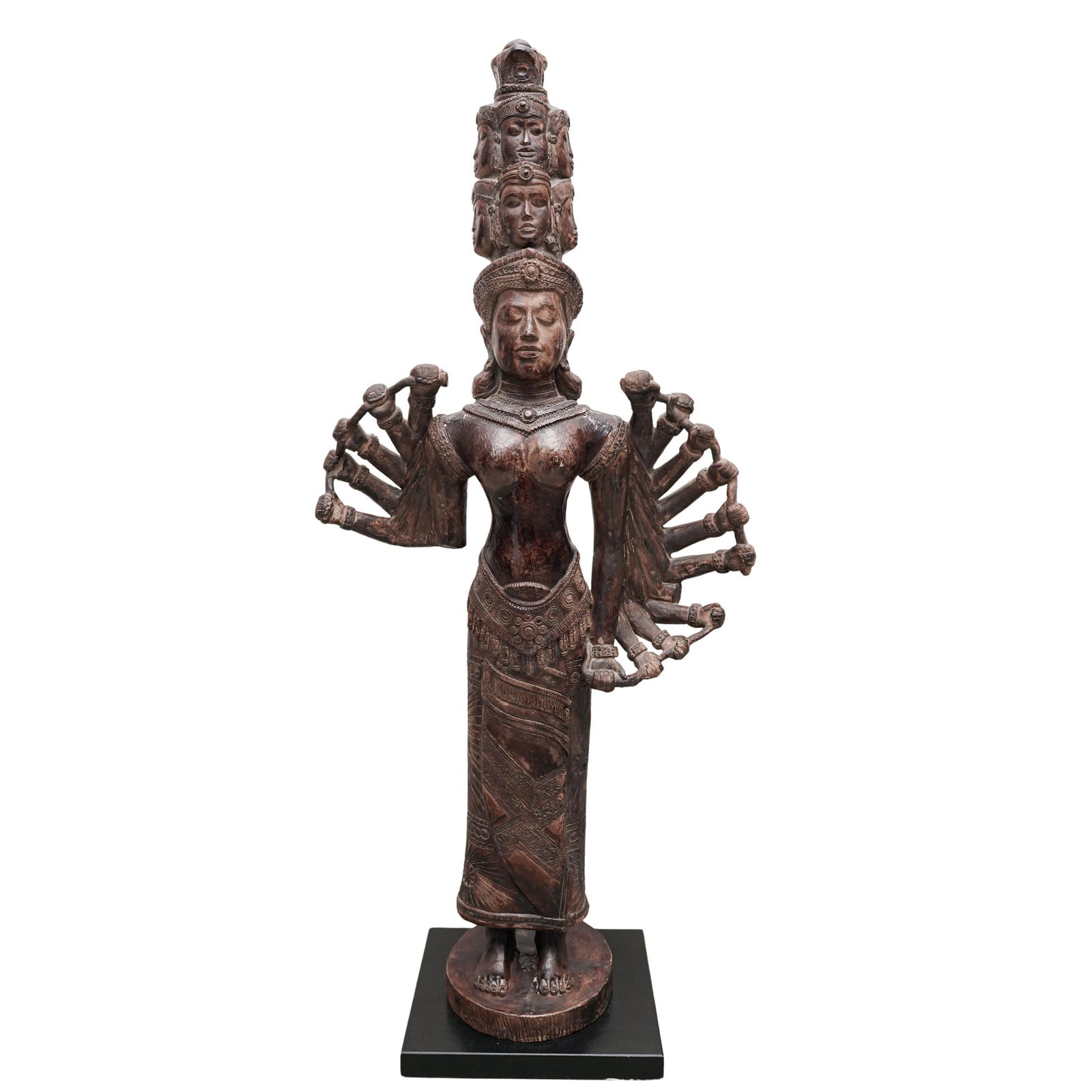 Vintage Khmer Style Bronze Sculpture of the Prajnaparamita (1 of 6)