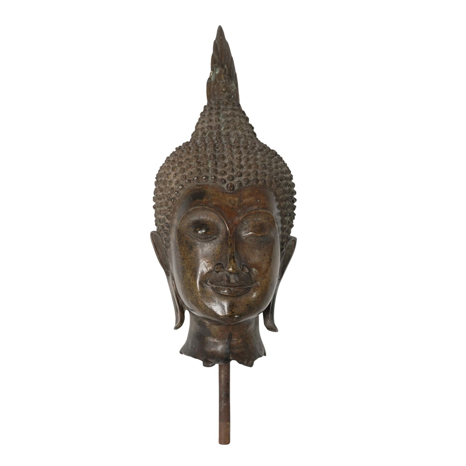 Vintage Thai Bronze Buddha Head (1 of 6)