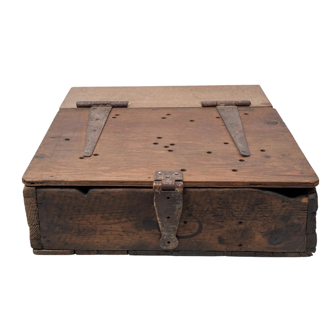 Antique Wooden Document Box - 2
