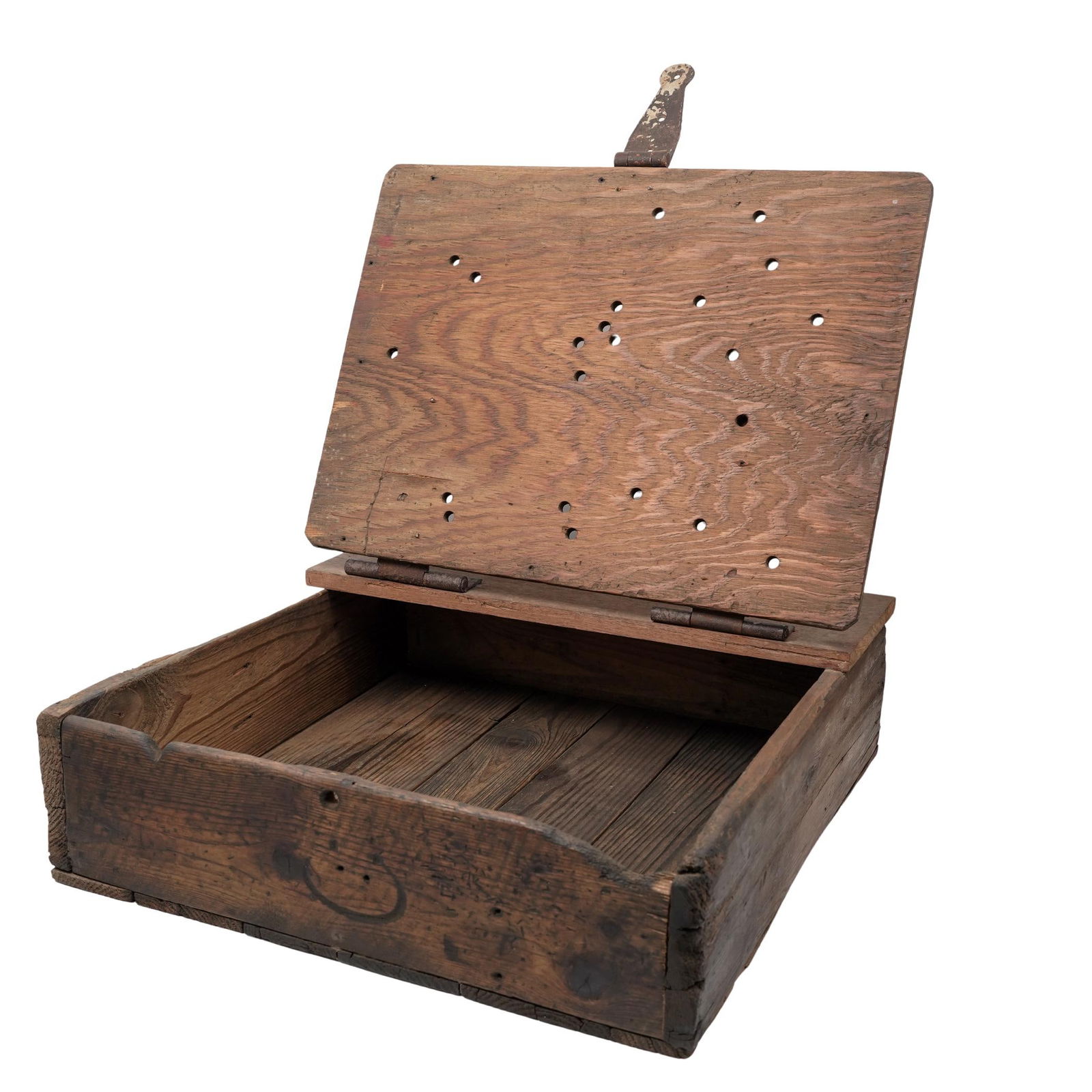 Antique Wooden Document Box - 4