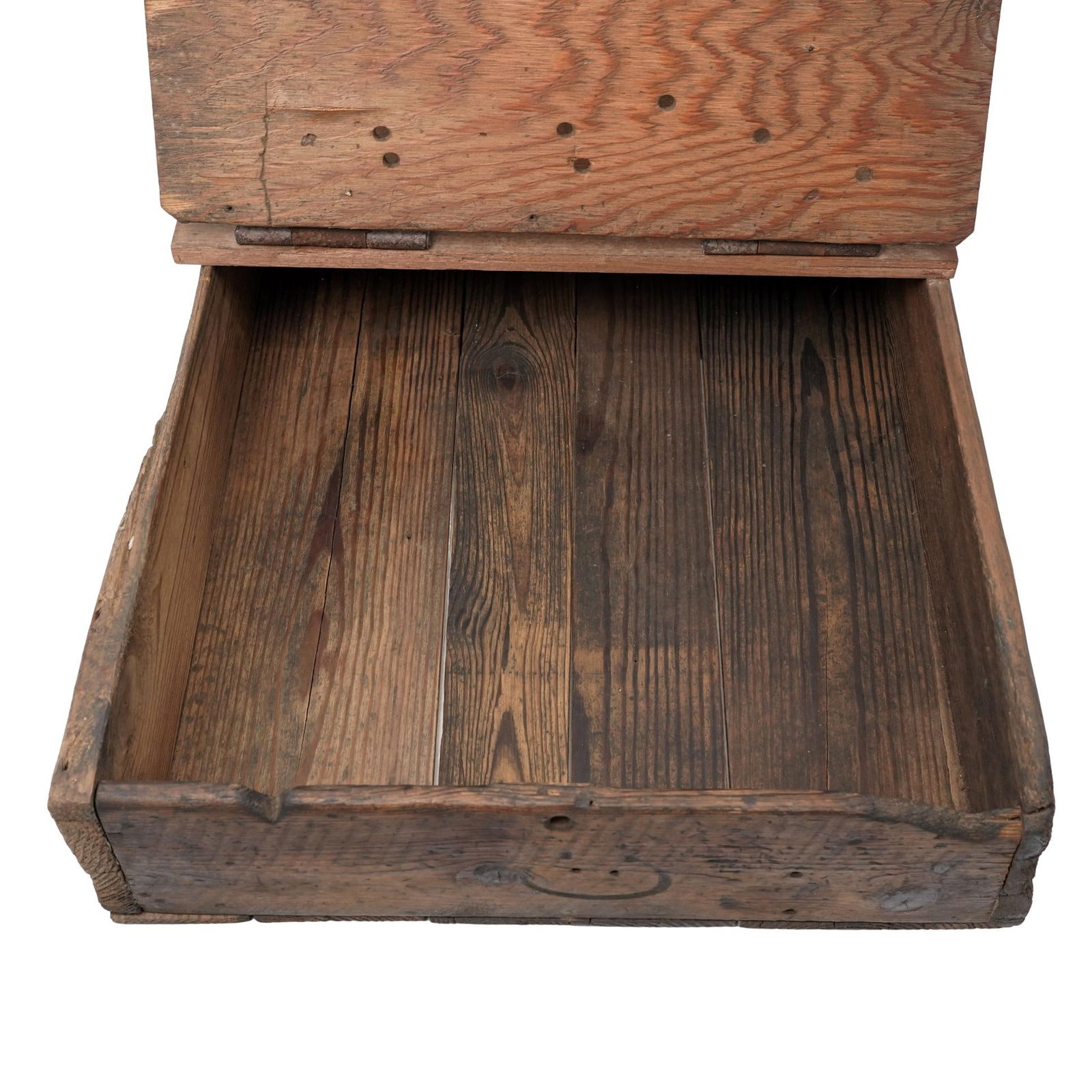 Antique Wooden Document Box - 6
