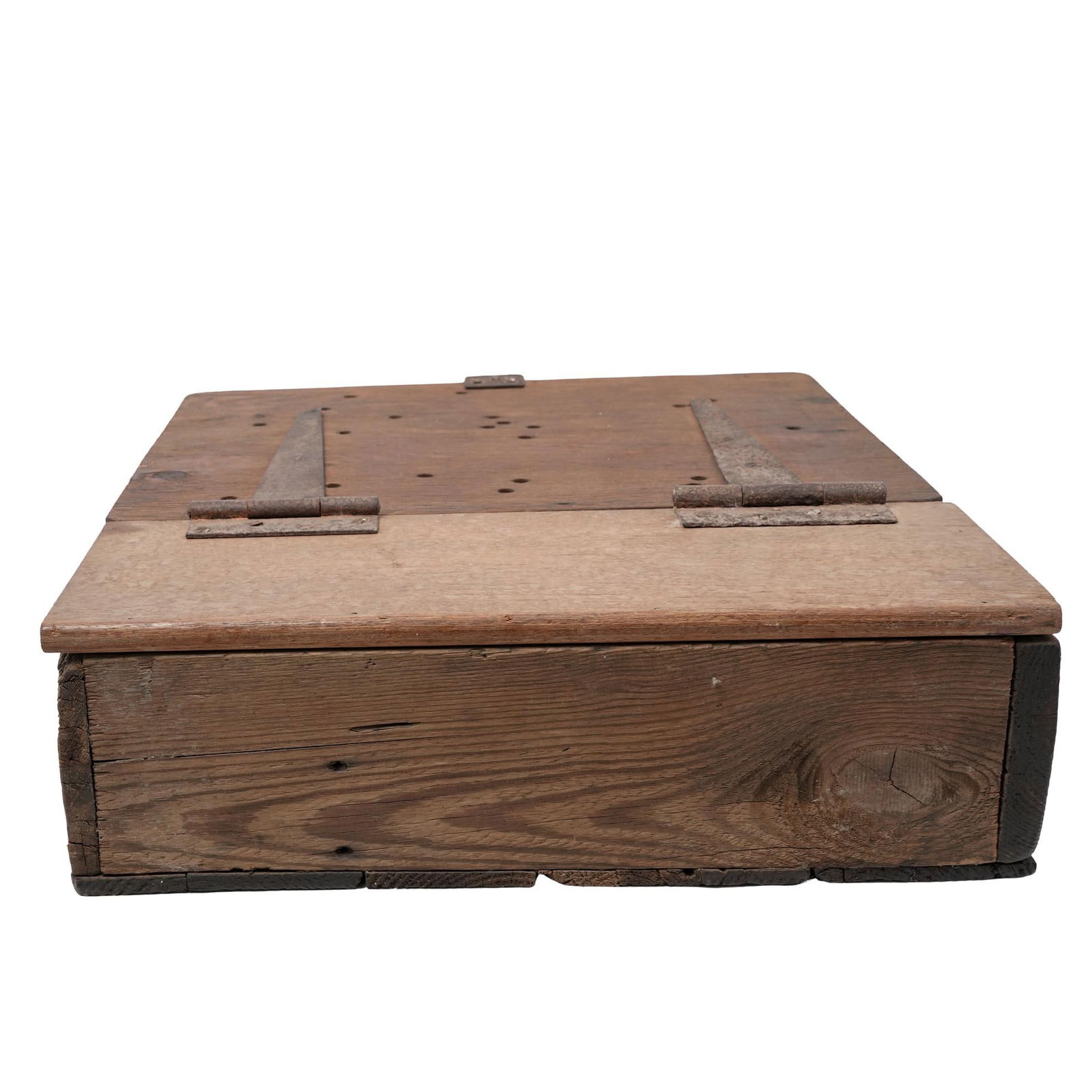 Antique Wooden Document Box - 8