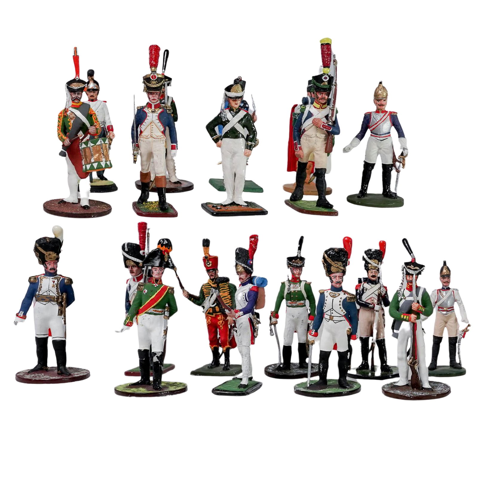 (20pc) Assorted Metal Napoleonic Style Miniature Soldiers (1 of 8)