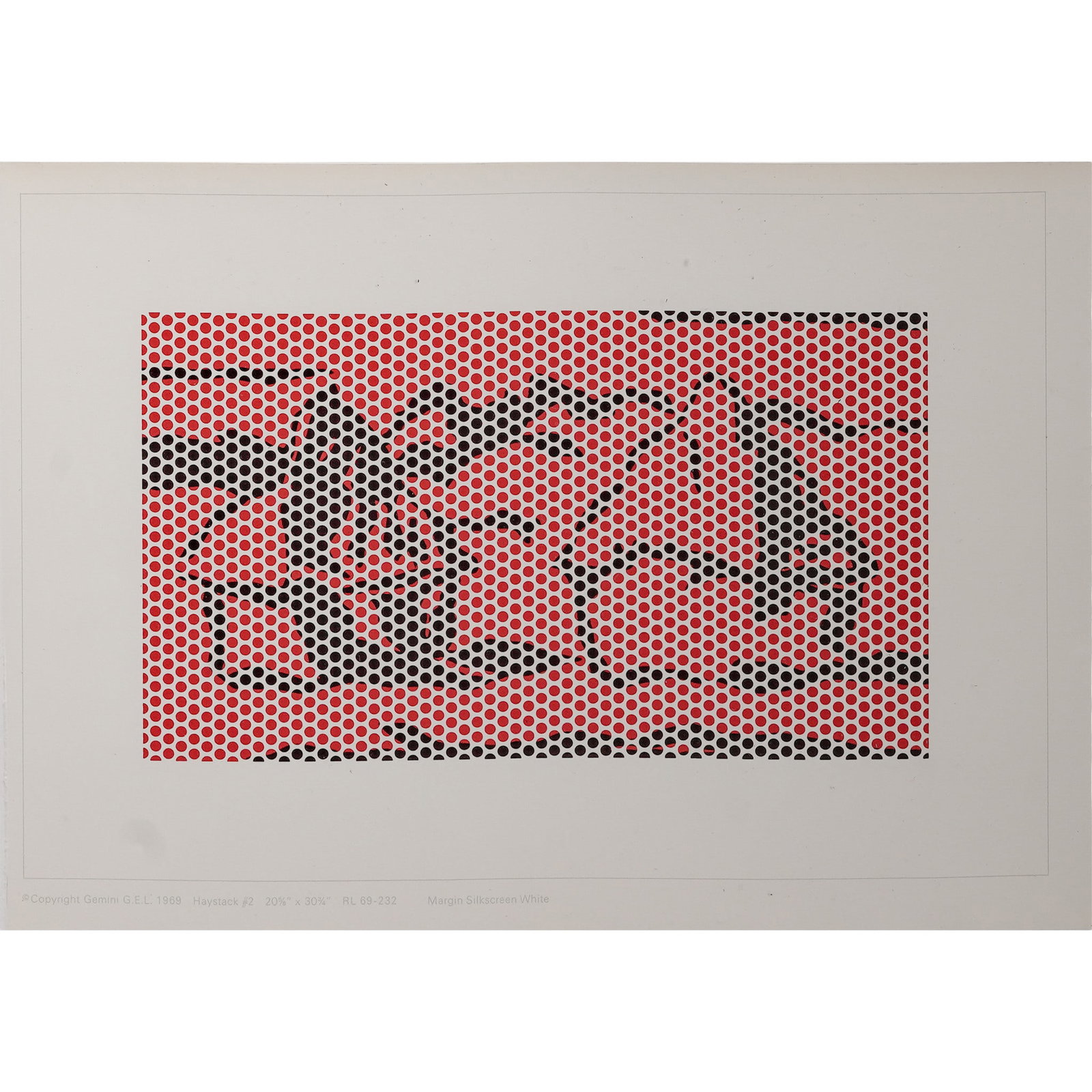 Roy Lichtenstein (American 1923-1997) "Haystack #2" Offset Lithograph (1 of 5)