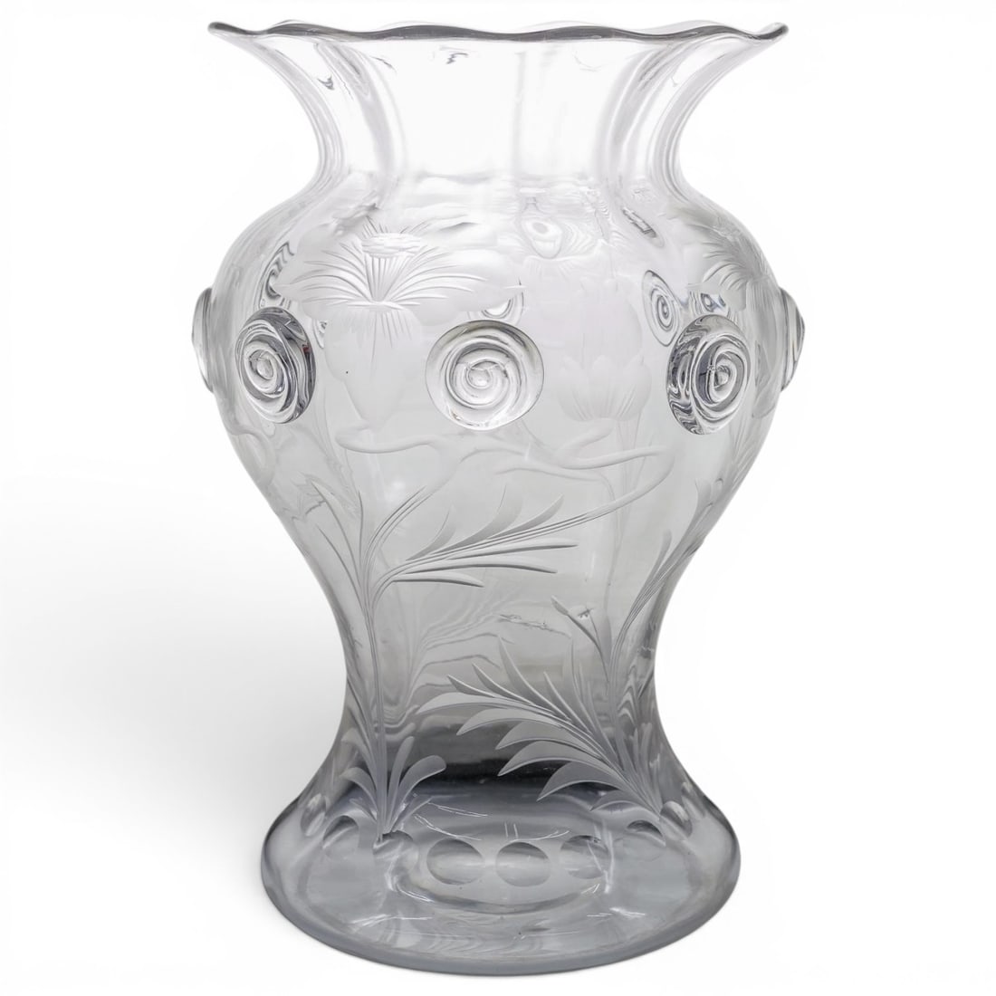 Steuben Clear Cut Glass Flower Vase (1 of 5)