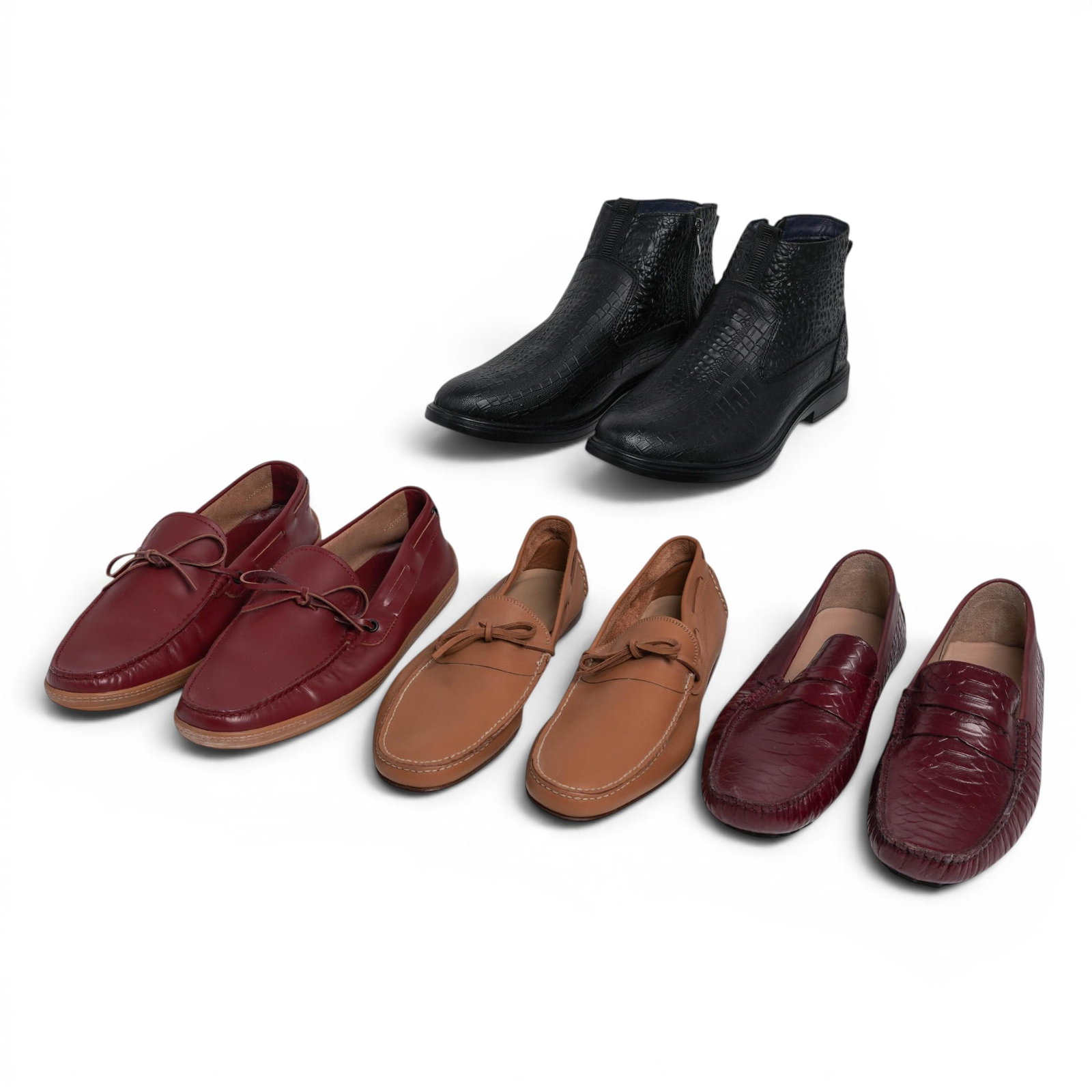 (4 pc) Grouping of Mens Designer & Leather Footwear (1 of 17)
