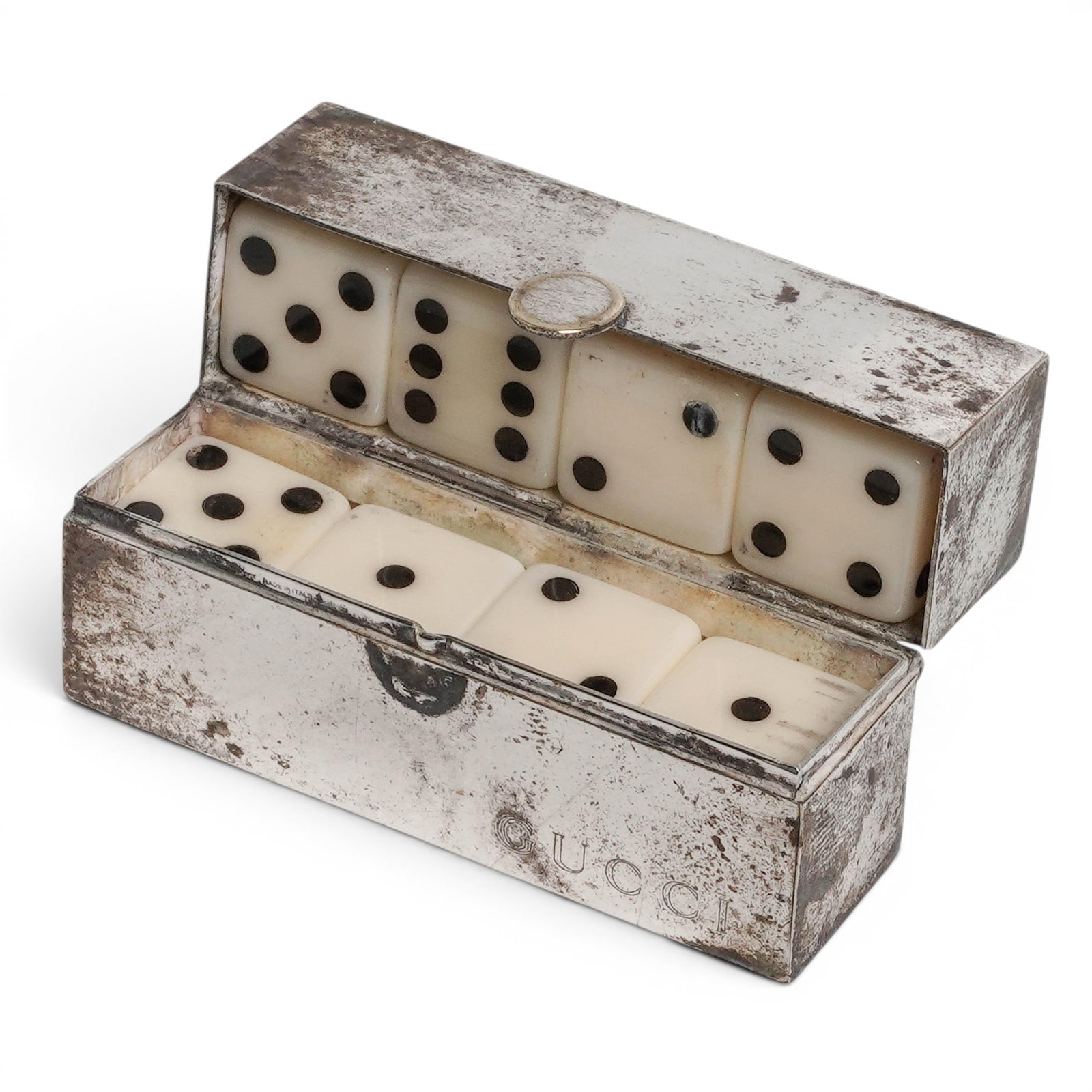 Vintage Gucci Silver Plated Dice Holder (1 of 13)