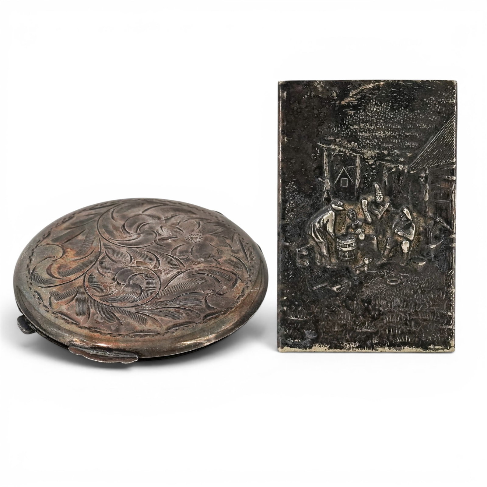 Henry Birks & Sons Sterling Silver Compact & Hans Jensen & Co Matchbox Slip (1 of 13)