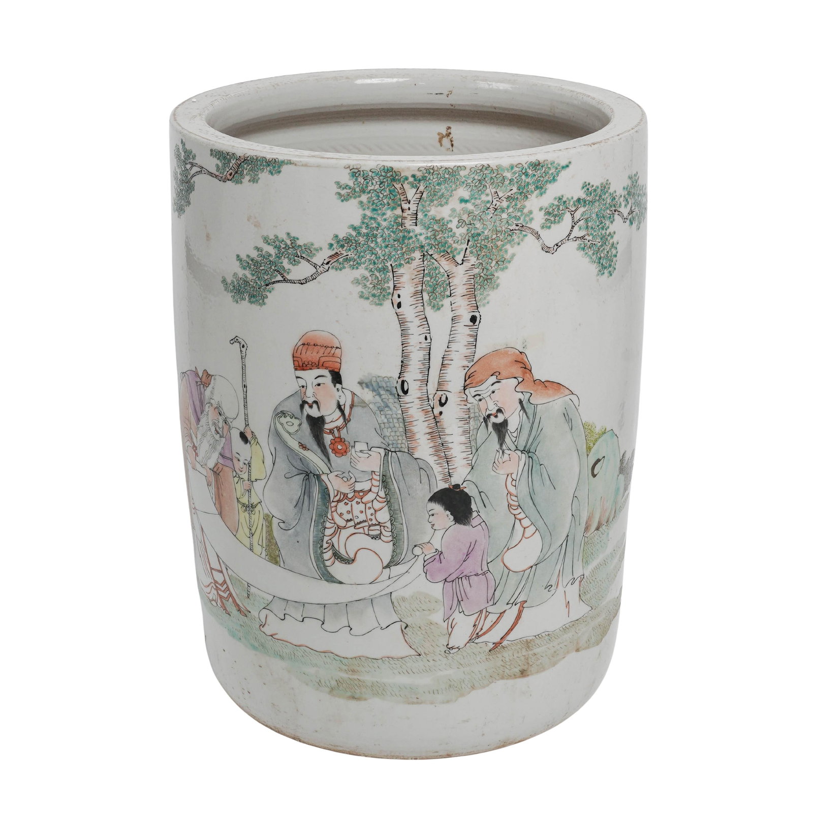 Antique Chinese Porcelain Famille Verte Planter (1 of 18)