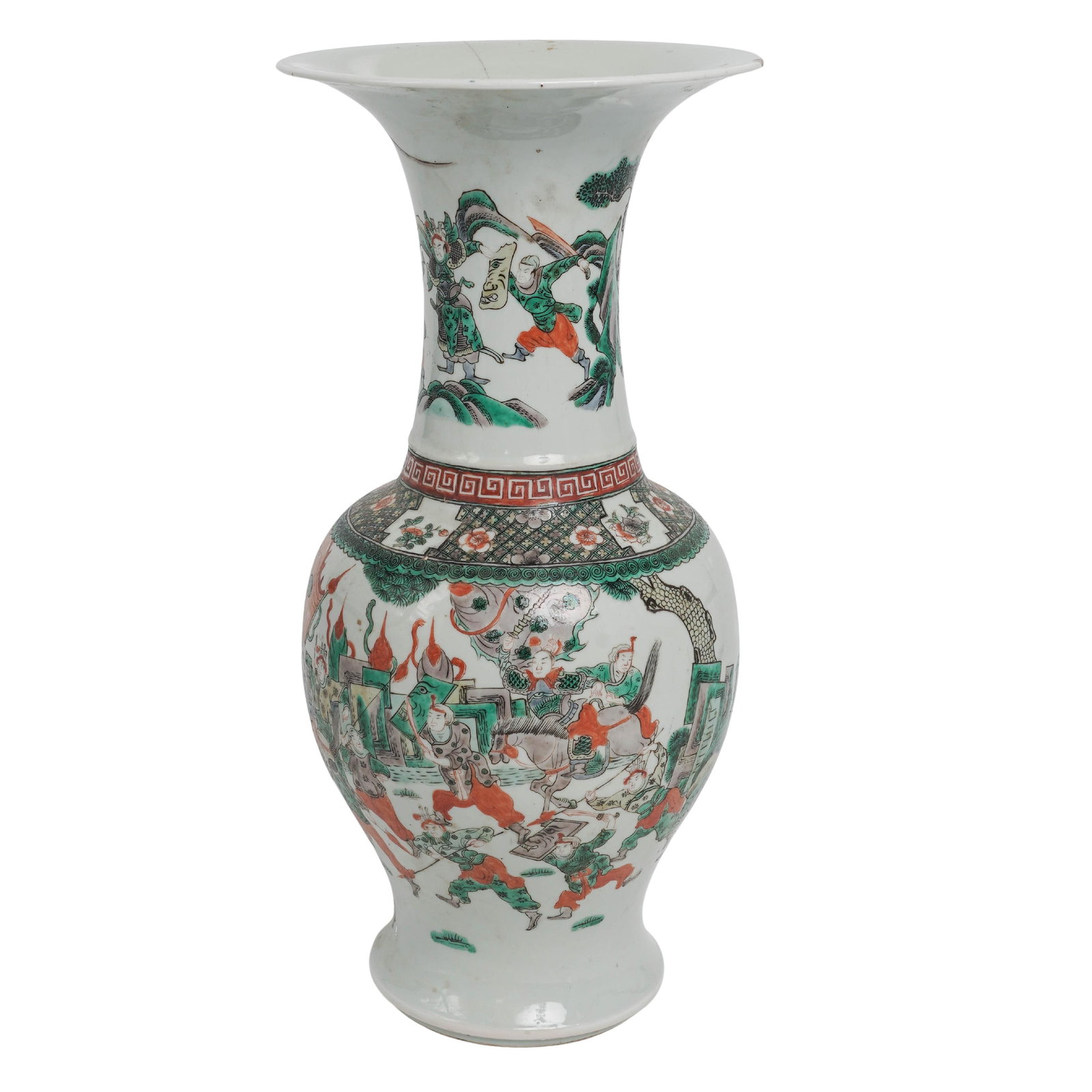 Antique Chinese Wu-Cai Famille Verte Porcelain Vase (1 of 13)