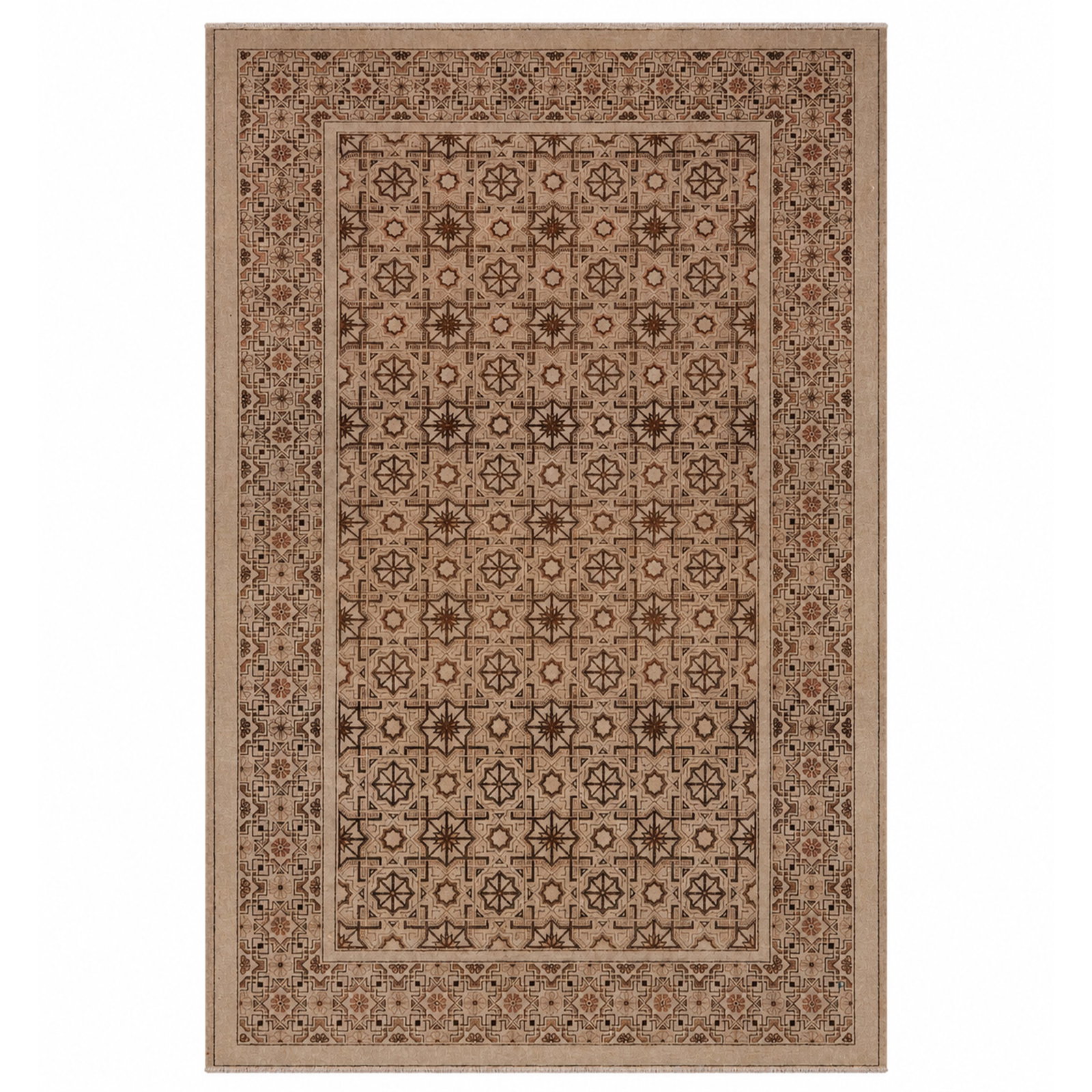 Vintage Flatwoven Wool Geometric Rug (1 of 7)