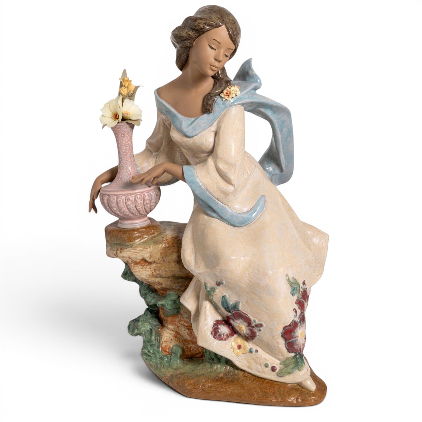 Large Lladro "Aromas Del Jardin" Gres Porcelain Statue (1 of 6)