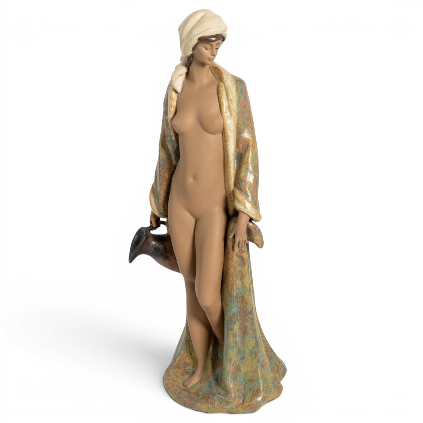 Large Lladro "Early Awakening" Porcelain Statue: Large Lladro "Early Awakening" Porcelain Statue c. 1998, Spanish The Lladró "Early Awakening" (Model #01012369 / 12369), originally titled "Temprano Amanecer" in Spanish, is a monumentally scaled