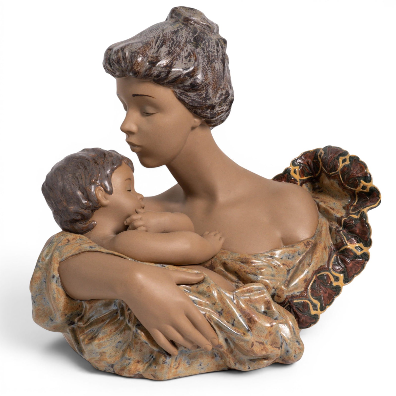 Large Lladro Gres "Beso de Madre" Porcelain Sculpture (1 of 5)