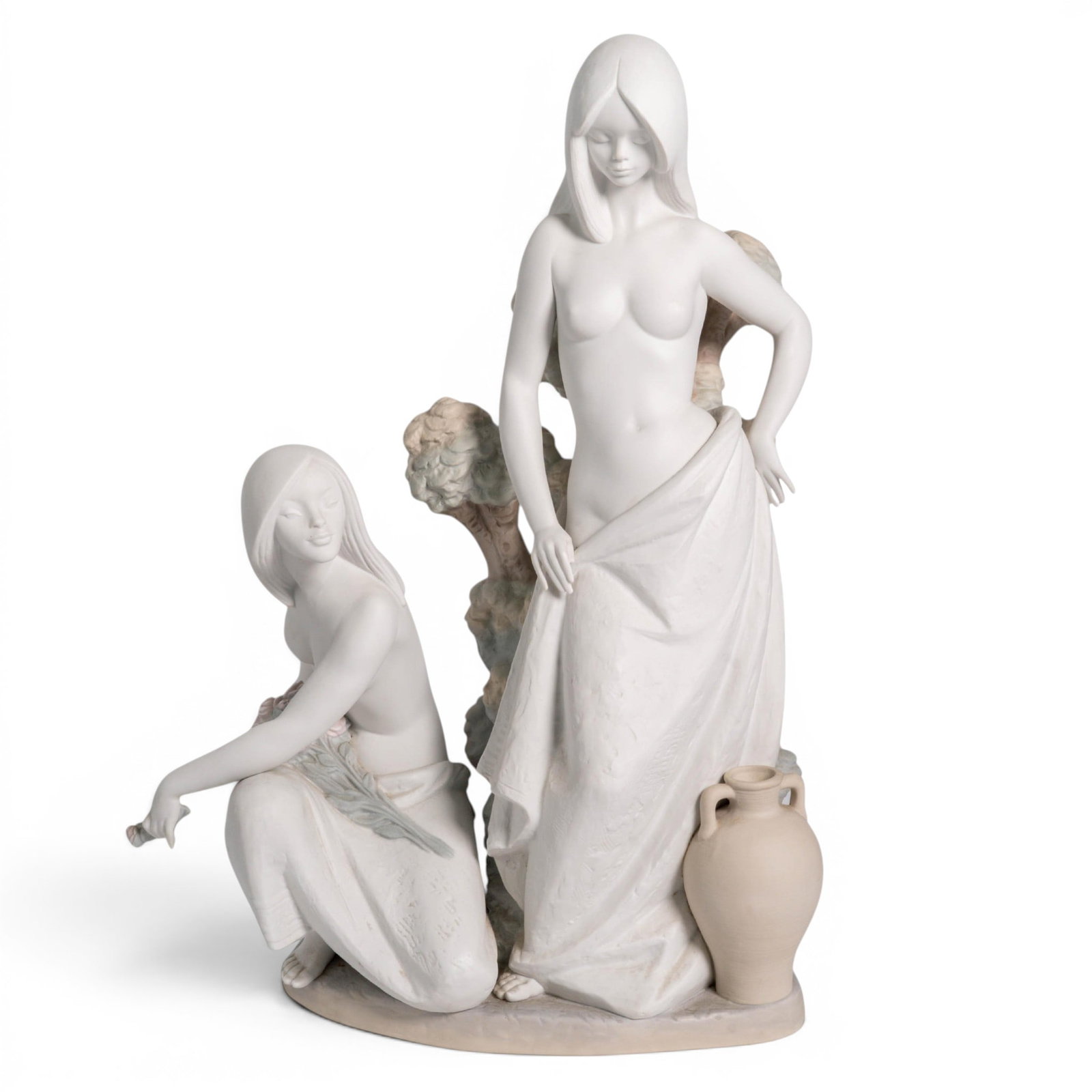 Large Lladro "Pastoral Scene" Porcelain Nude Sculpture (1 of 5)