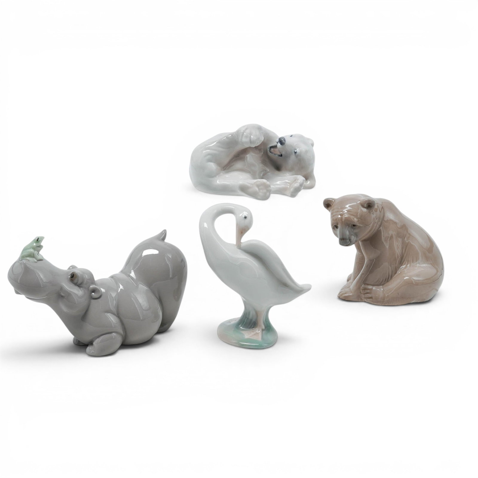 (4pc) Lladro, NAO & Royal Copenhagen Porcelain Animal Group (1 of 13)