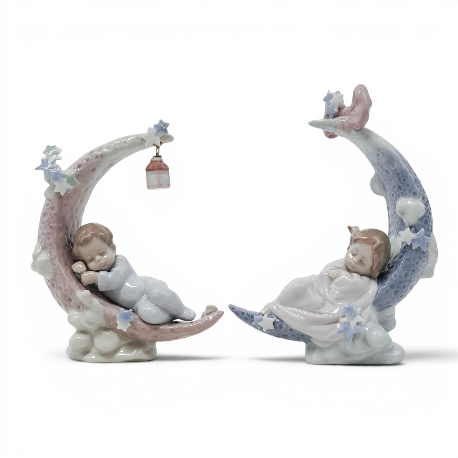 (2pc) Lladro "Heavenly Slumber" & "Heavens Lullaby" Porcelain Figurines (1 of 9)