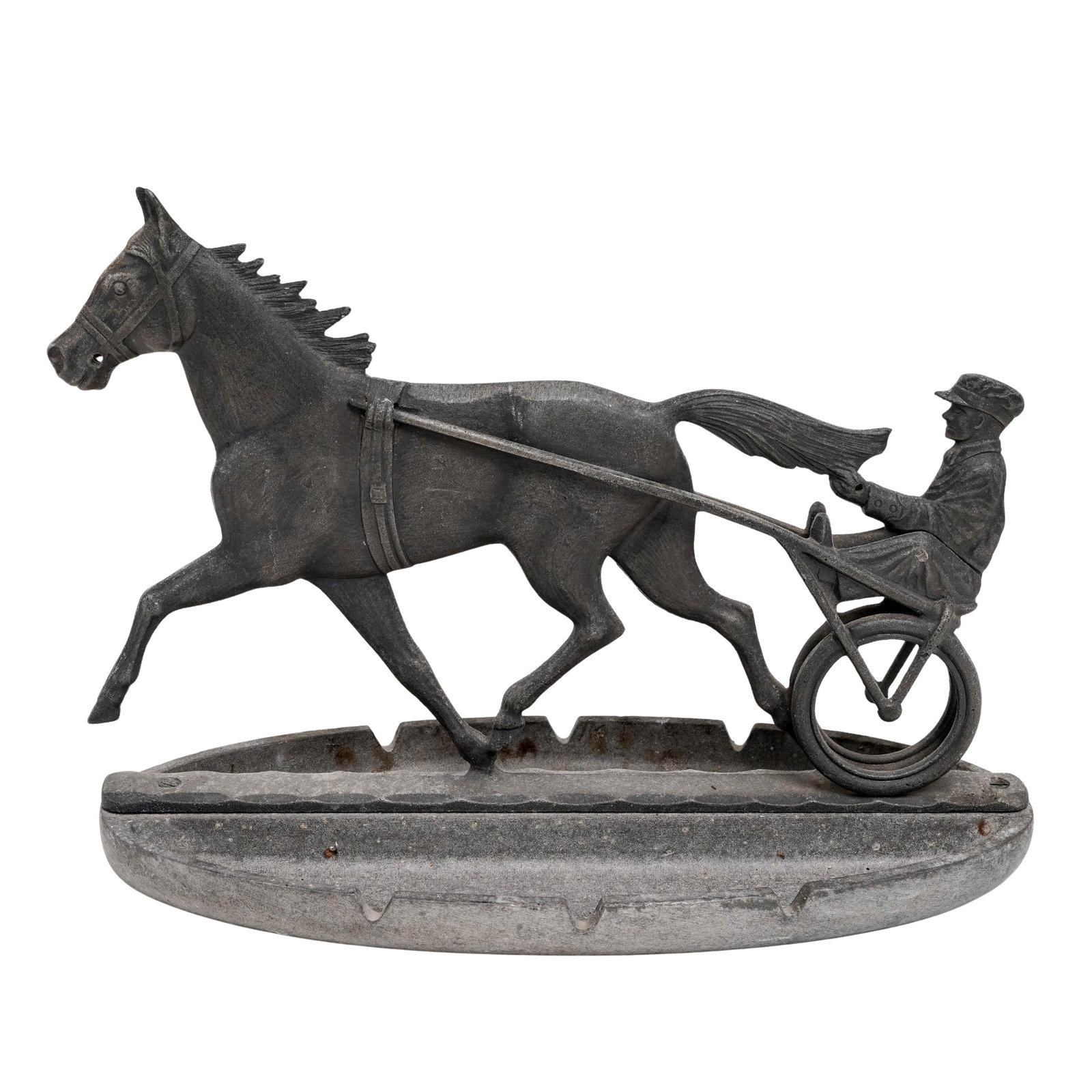 Whitehall Products Cast-Metal Harness Facing Horse Sculpture (1 of 7)