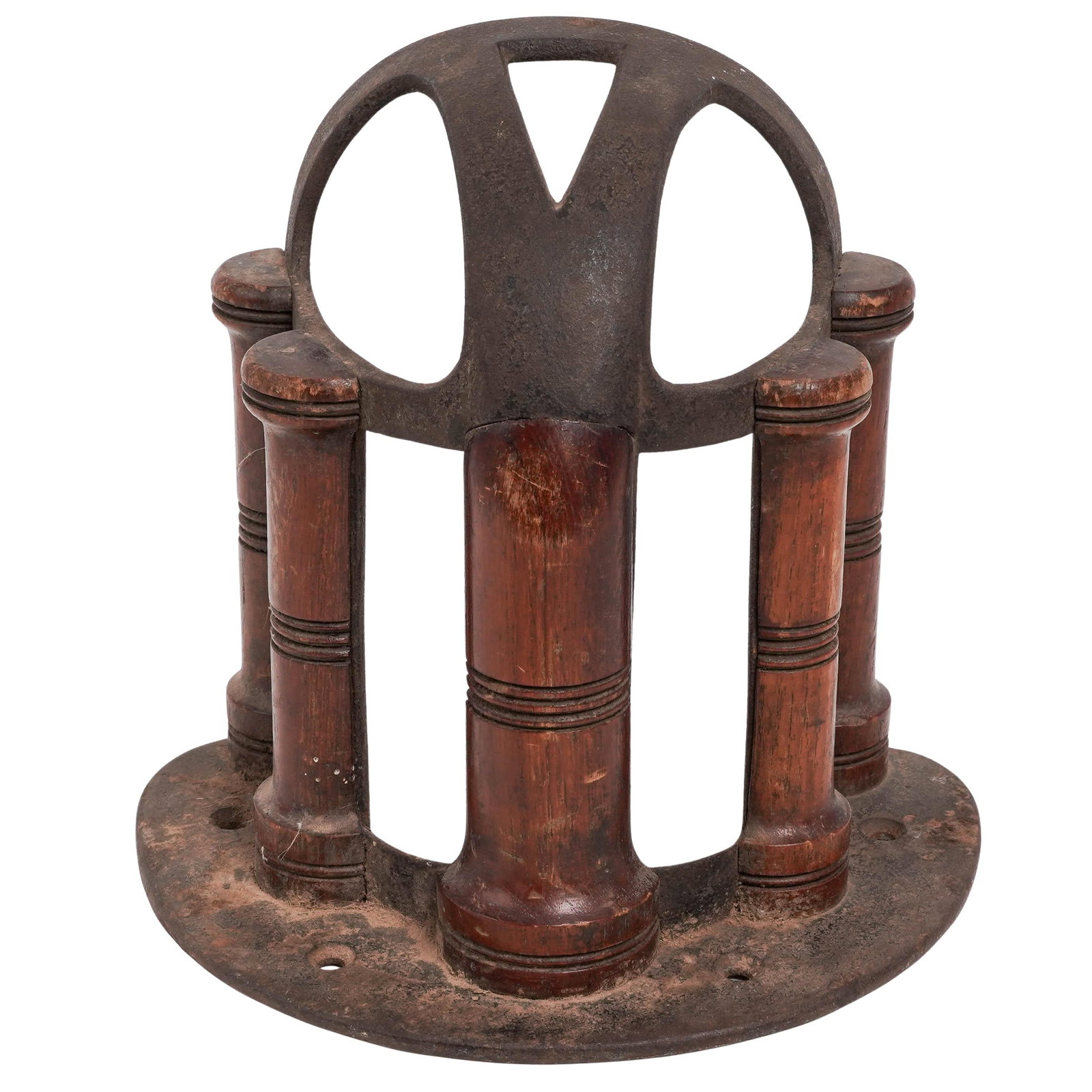 Musgrave & Co. Ltd. Cast Iron Equestrian Mounted Horse Saddle Rack (1 of 9)