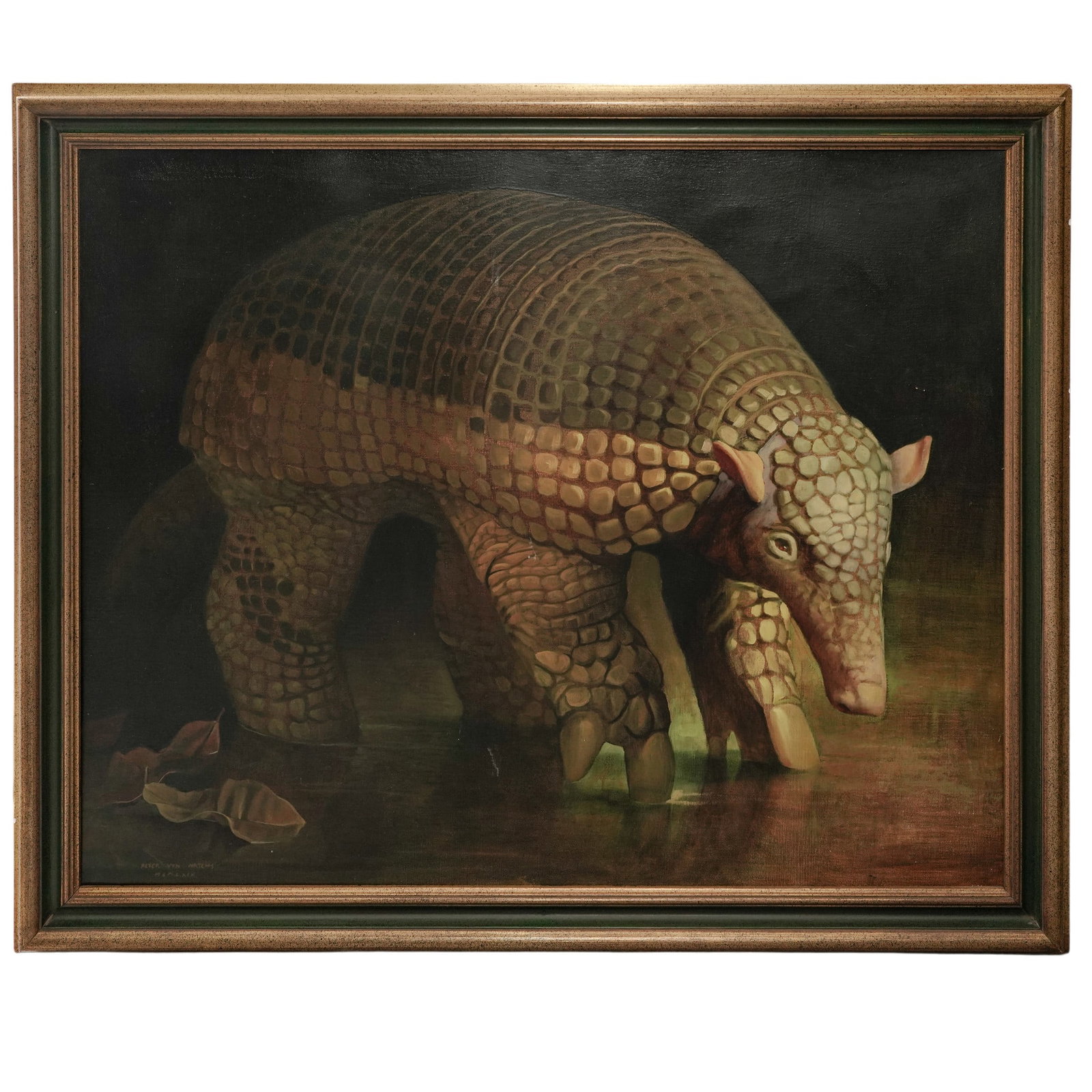Peter Von Artens (Argentinian, 1937–2003) "Armadillo" Oil On Canvas Painting (1 of 7)