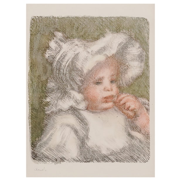 Pierre-Auguste Renoir (French, 1841-1919)"L'enfant Au Biscuit"Lithograph (1 of 6)