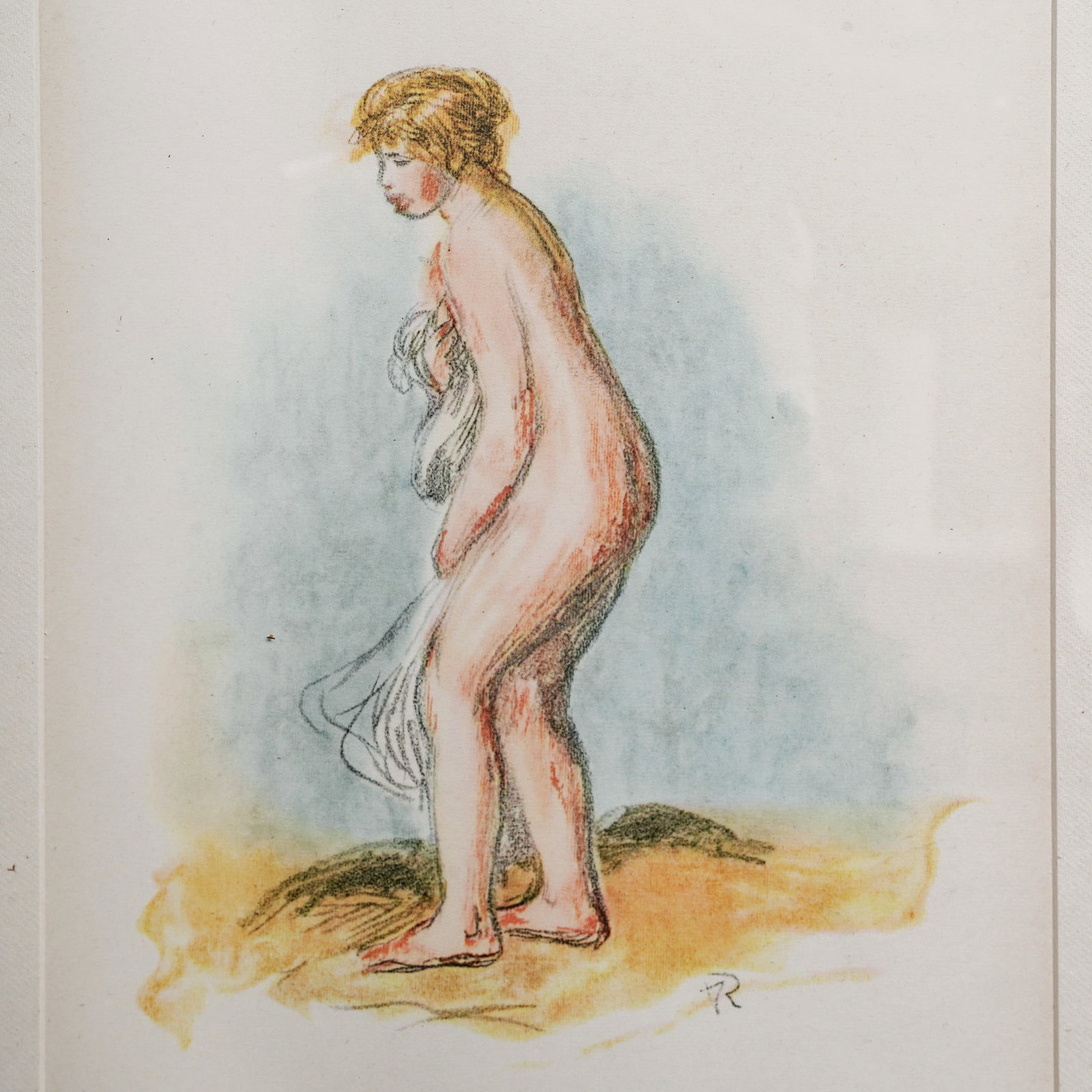 Pierre-Auguste Renoir (French, 1841-1919)"Baigneuse Debout En Pied" Lithograph (1 of 4)
